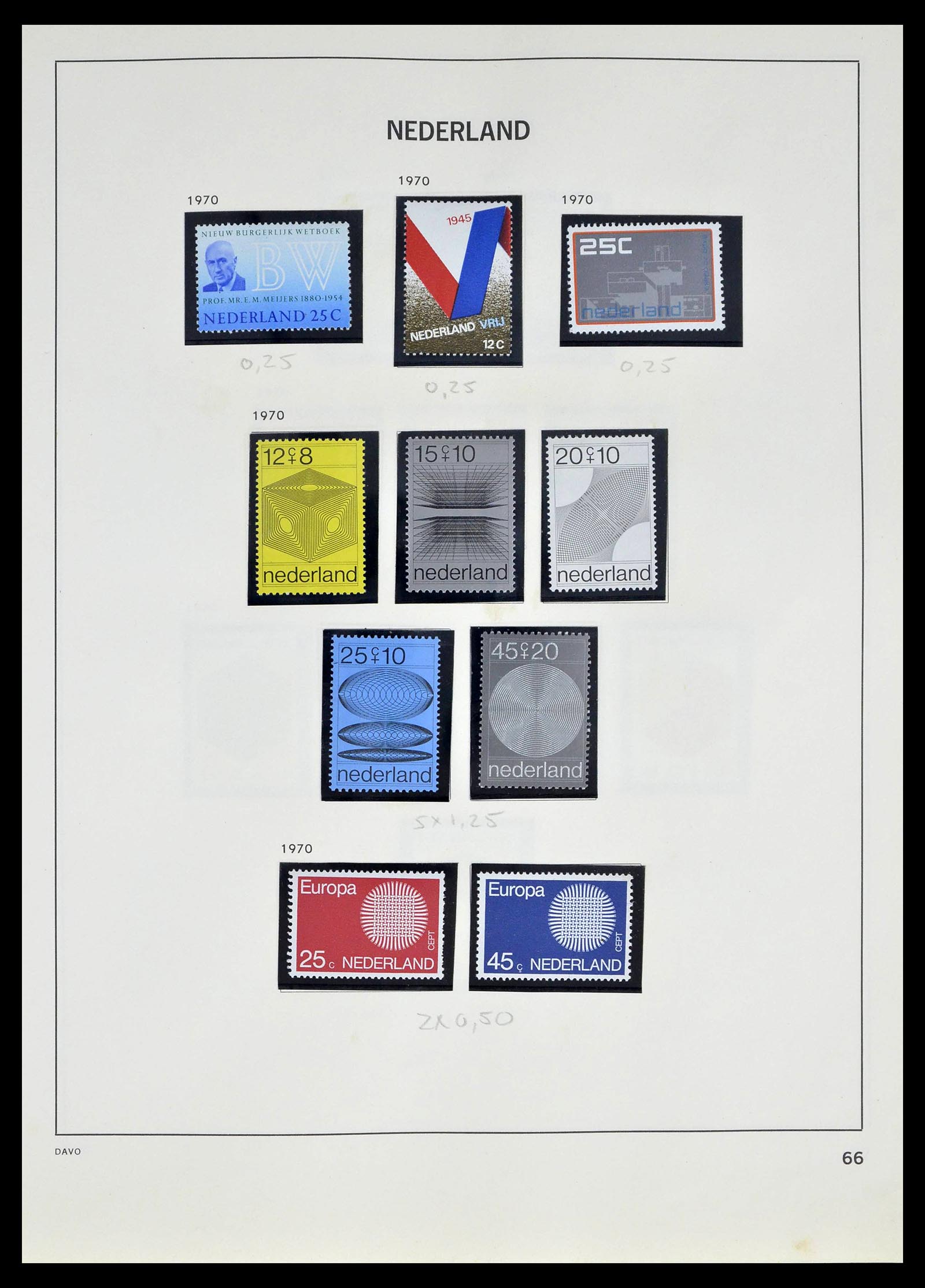 39318 0064 - Postzegelverzameling 39318 Nederland 1872-1977.