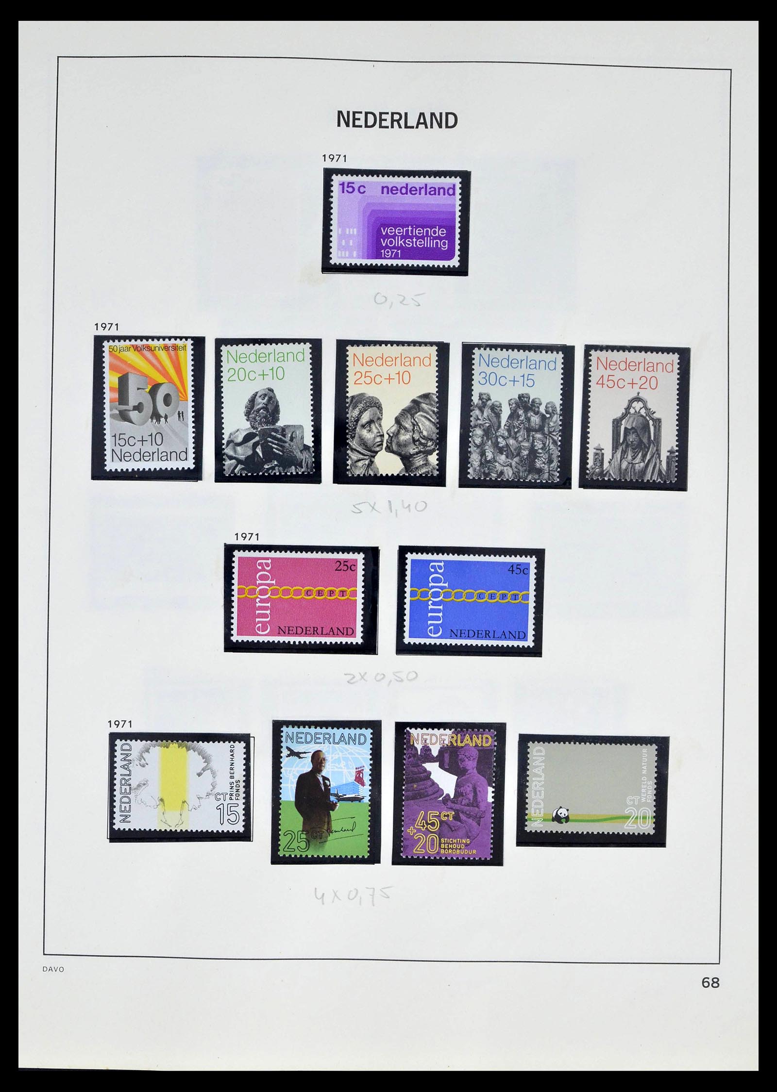 39318 0066 - Postzegelverzameling 39318 Nederland 1872-1977.