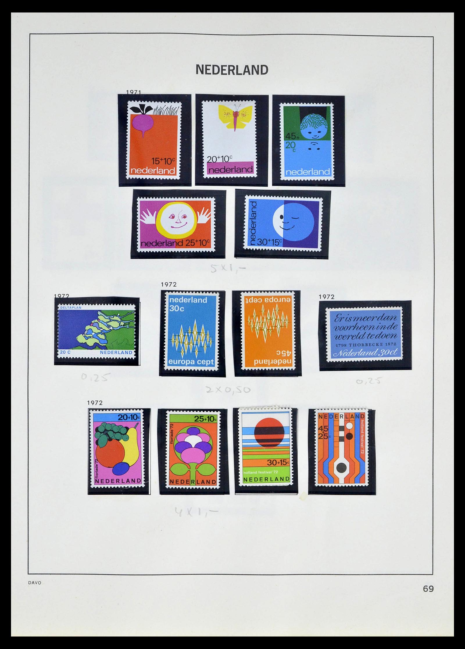 39318 0067 - Postzegelverzameling 39318 Nederland 1872-1977.