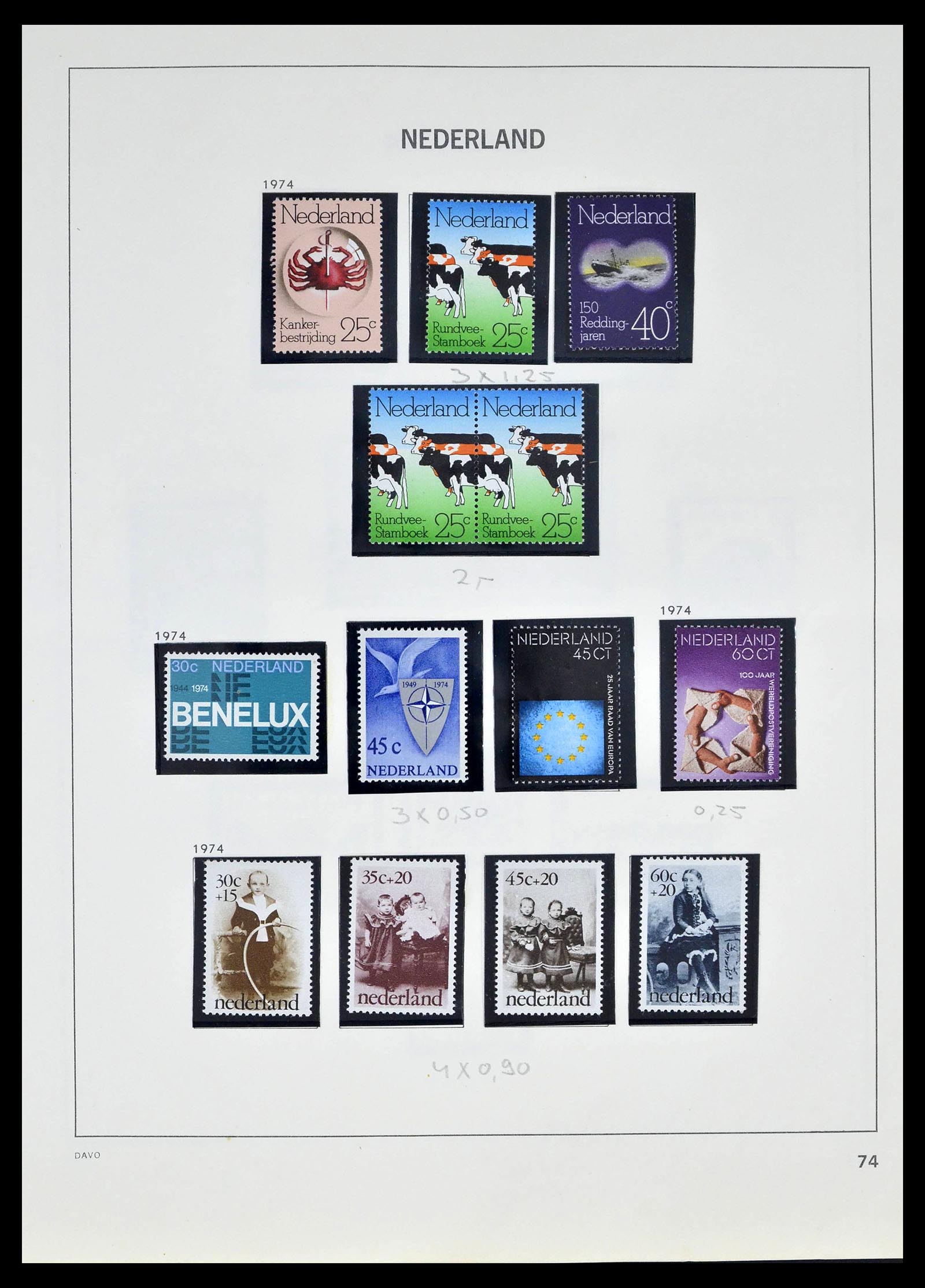39318 0072 - Postzegelverzameling 39318 Nederland 1872-1977.