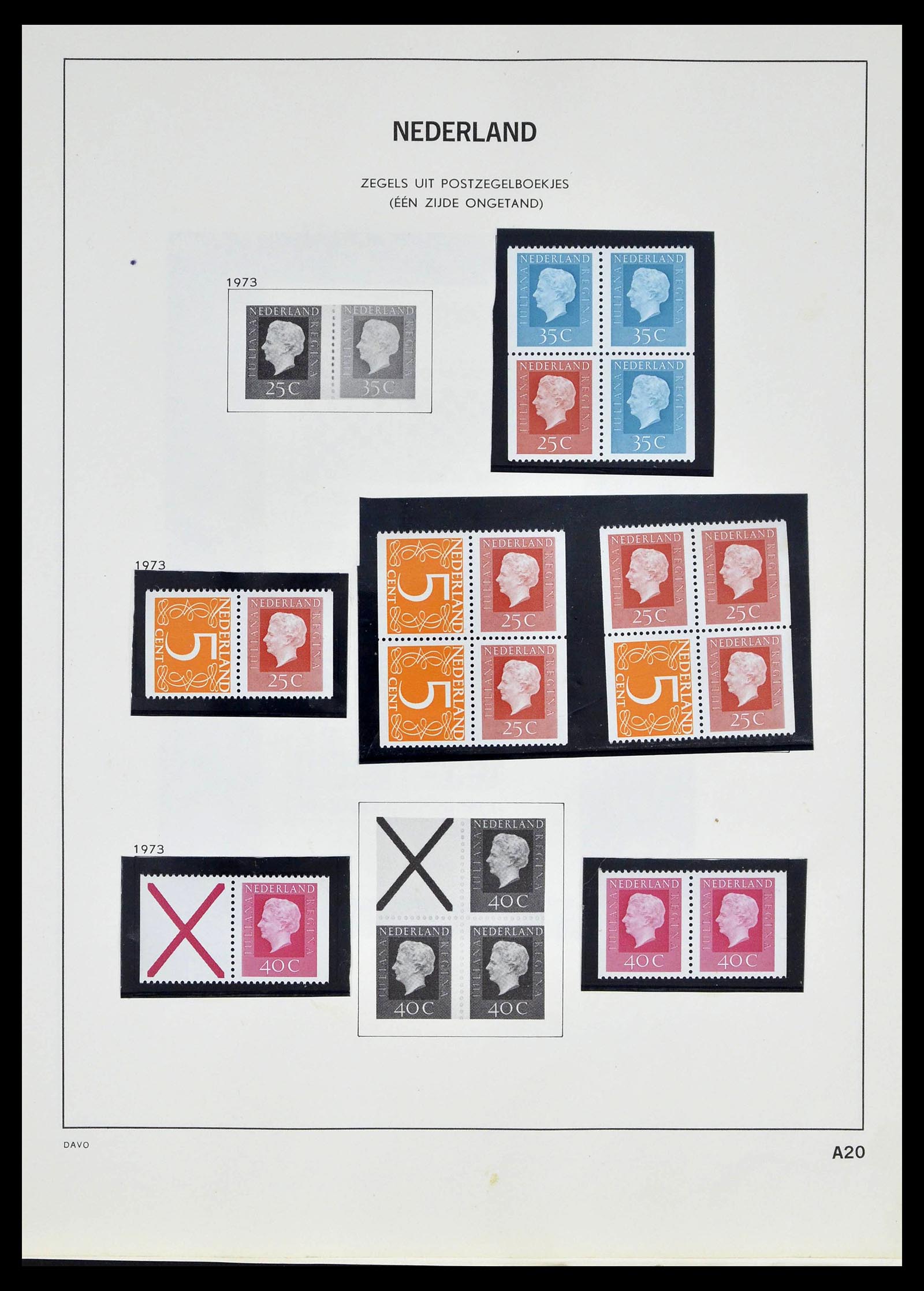 39318 0104 - Postzegelverzameling 39318 Nederland 1872-1977.