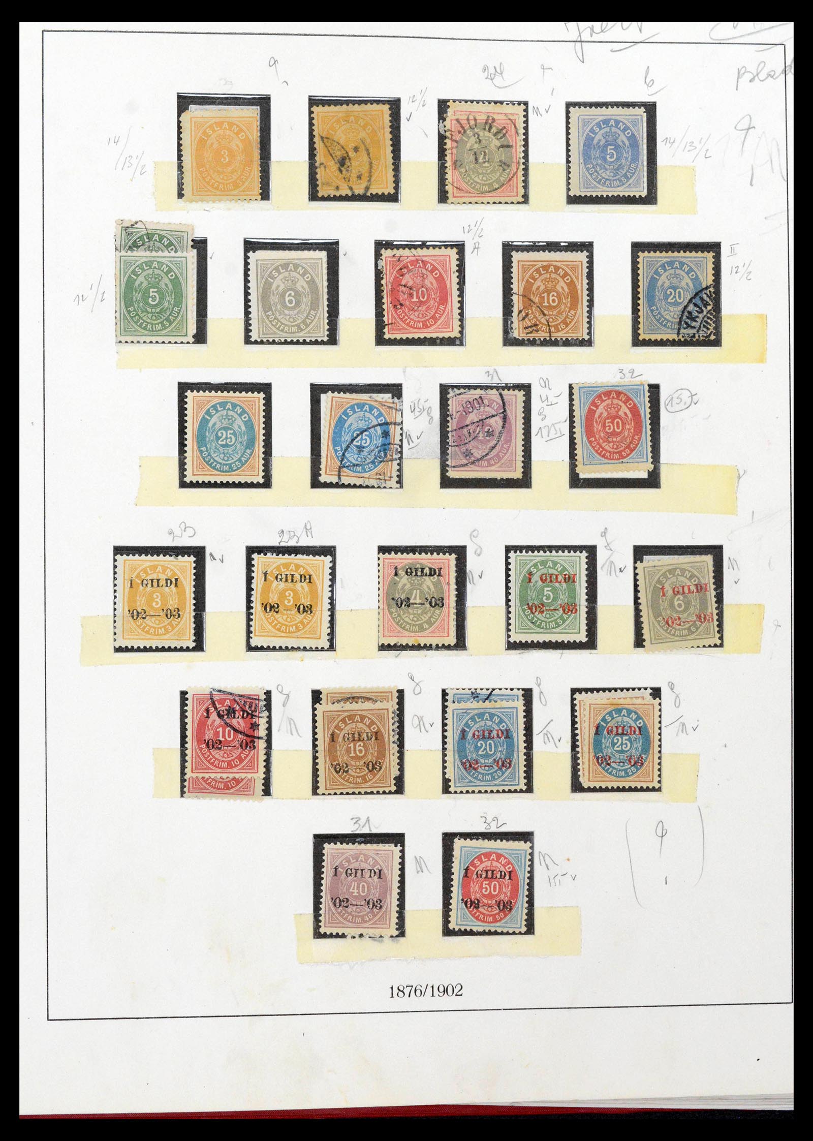 39320 0002 - Postzegelverzameling 39320 IJsland 1873-1982.