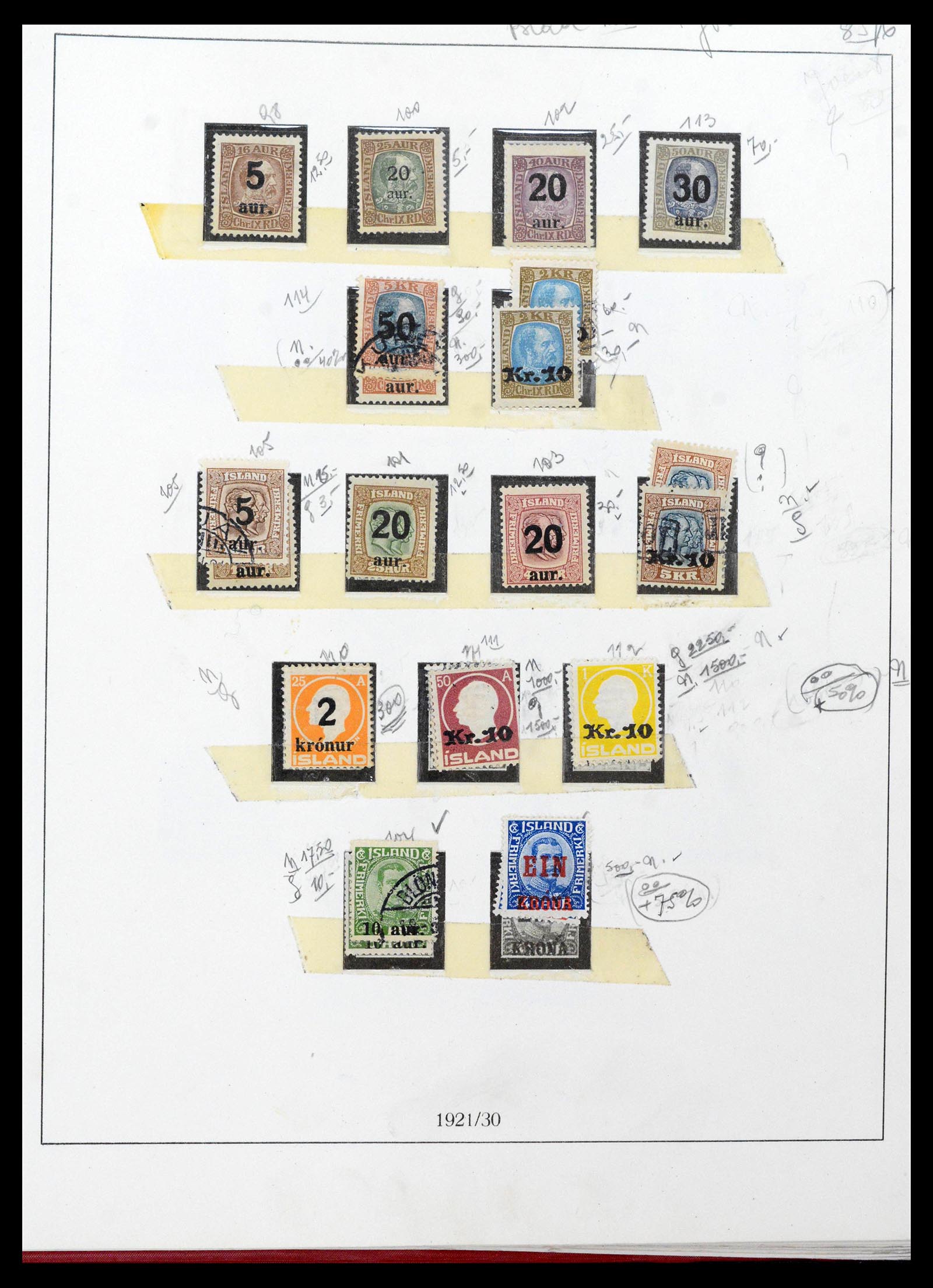 39320 0009 - Postzegelverzameling 39320 IJsland 1873-1982.