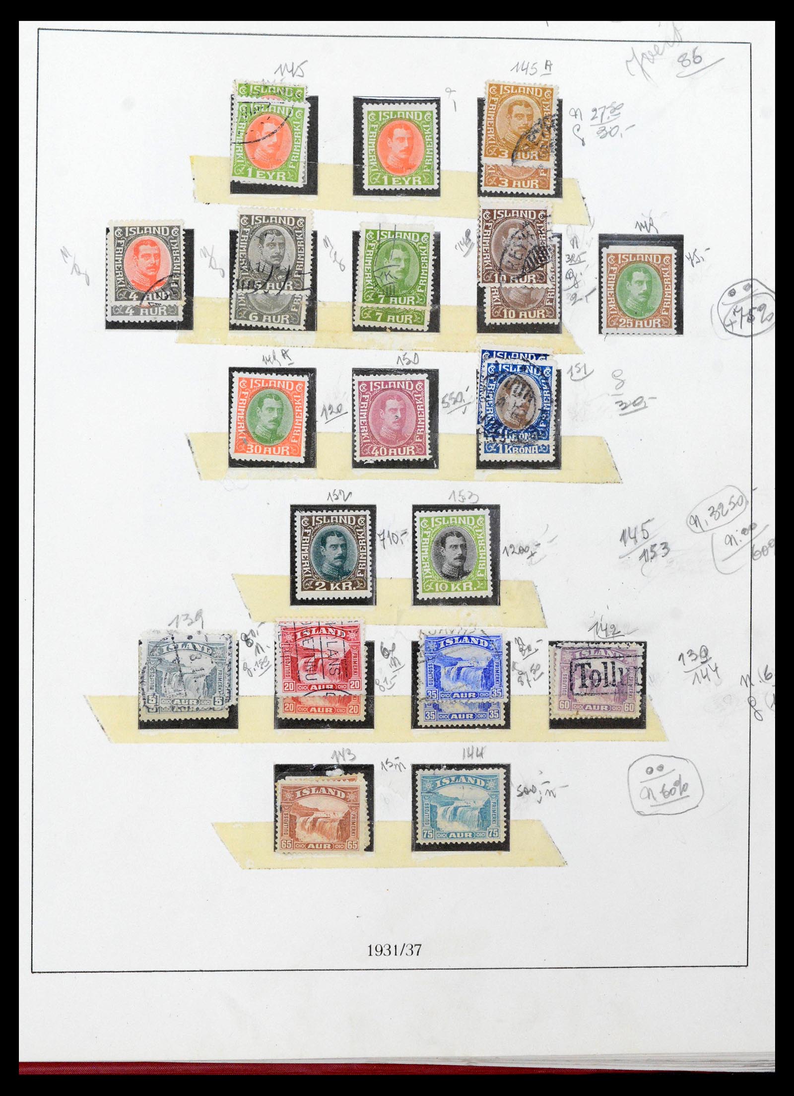 39320 0010 - Postzegelverzameling 39320 IJsland 1873-1982.