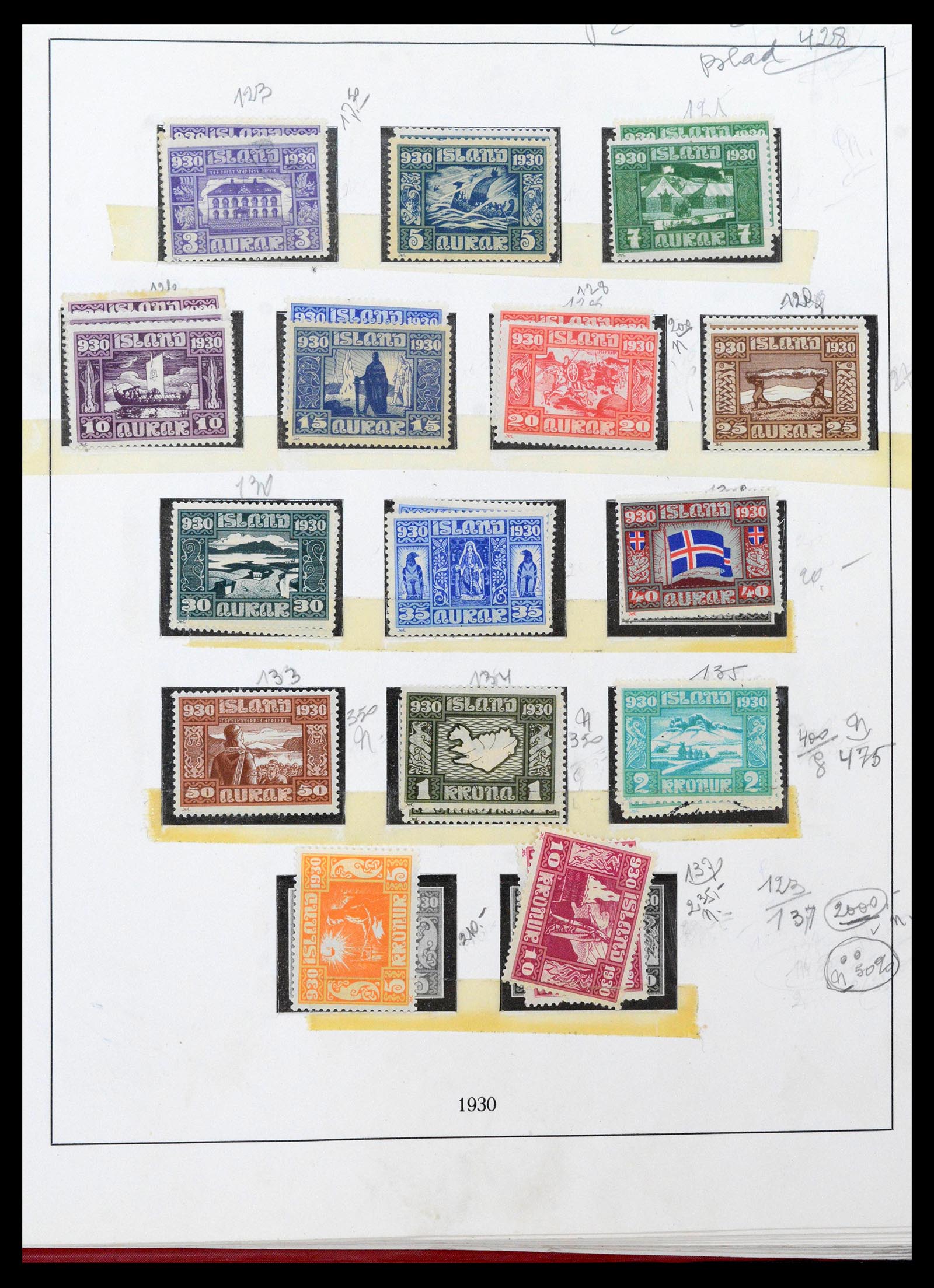 39320 0011 - Stamp collection 39320 Iceland 1873-1982.
