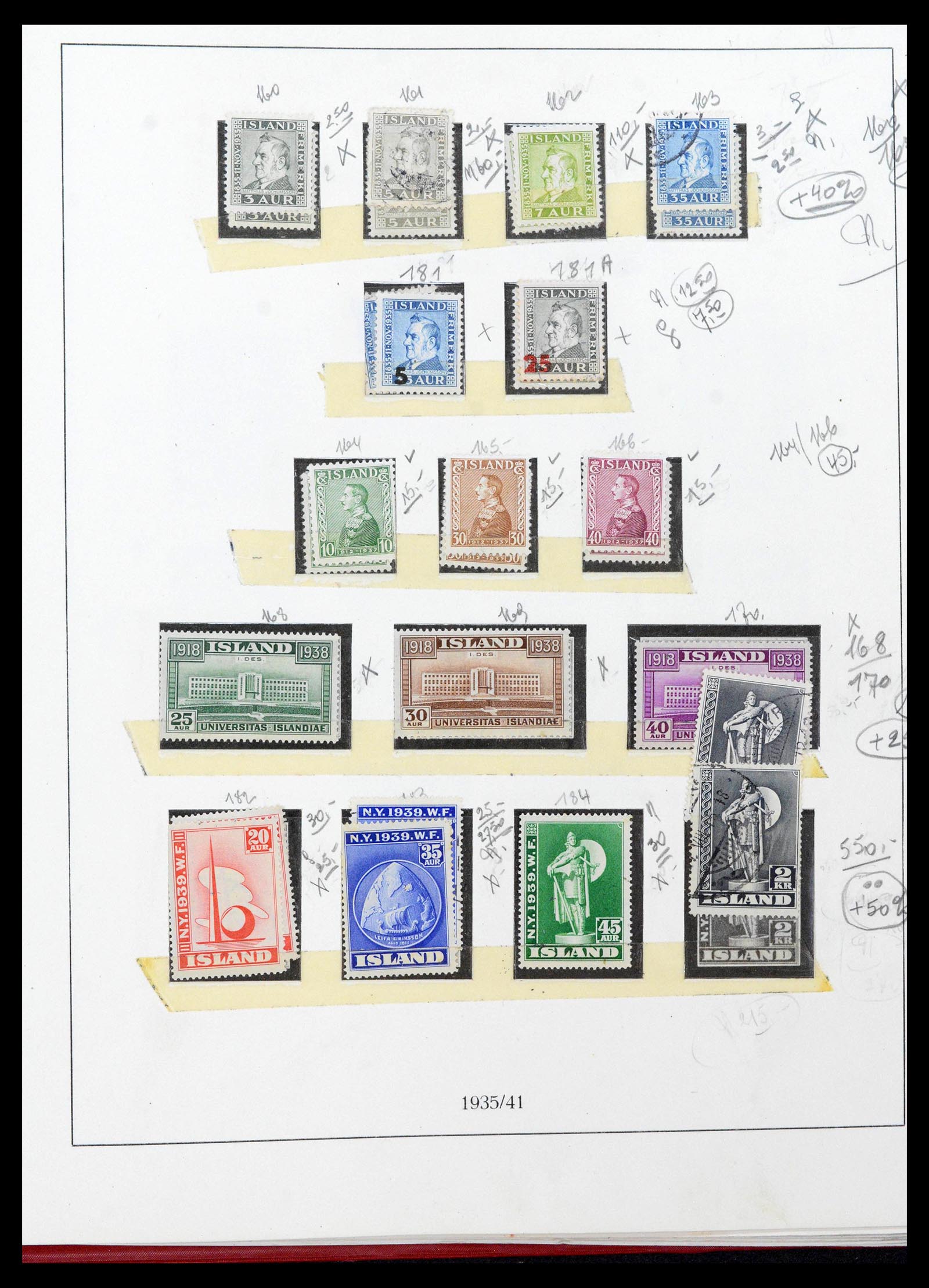 39320 0017 - Postzegelverzameling 39320 IJsland 1873-1982.