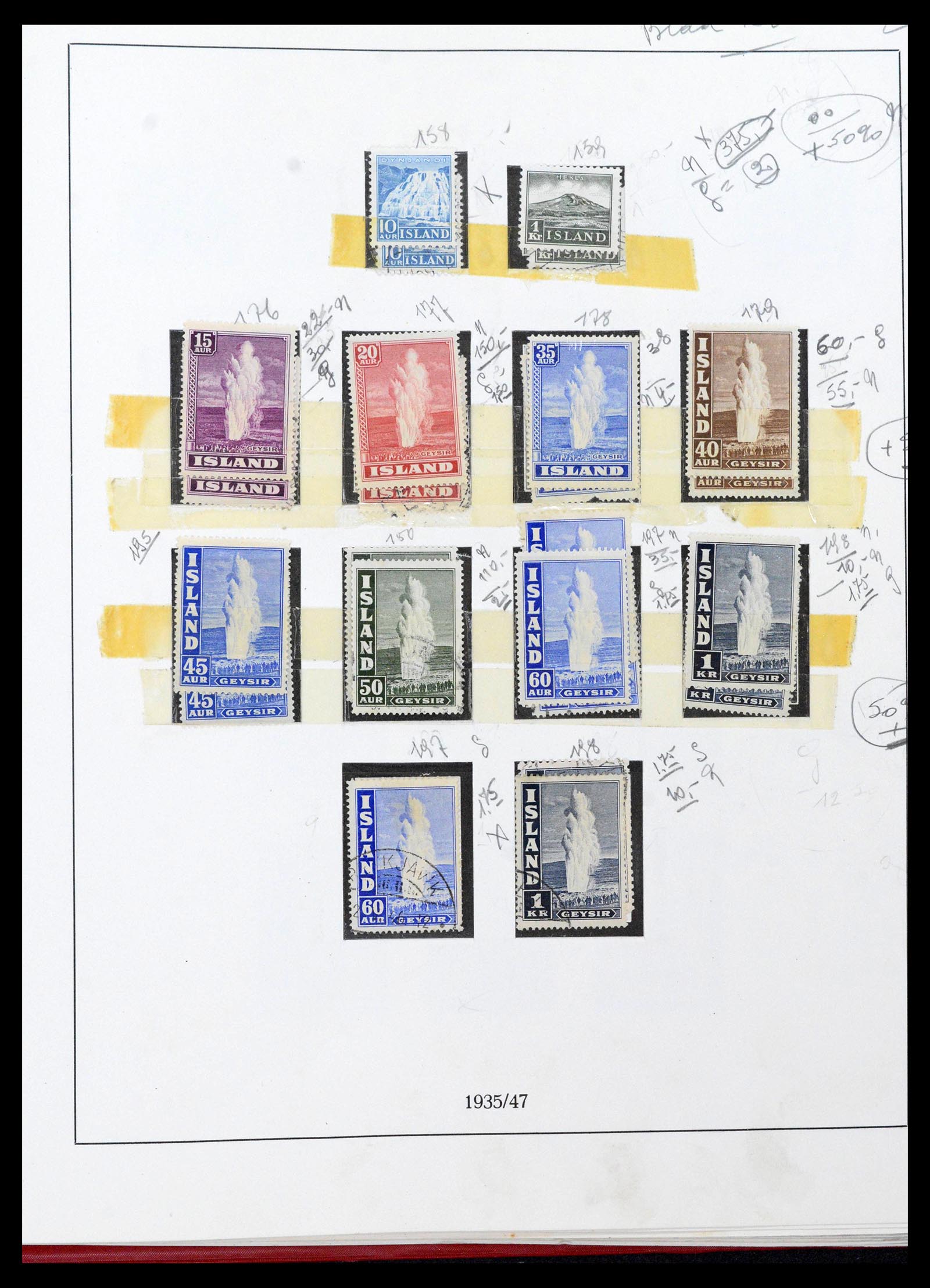 39320 0018 - Postzegelverzameling 39320 IJsland 1873-1982.