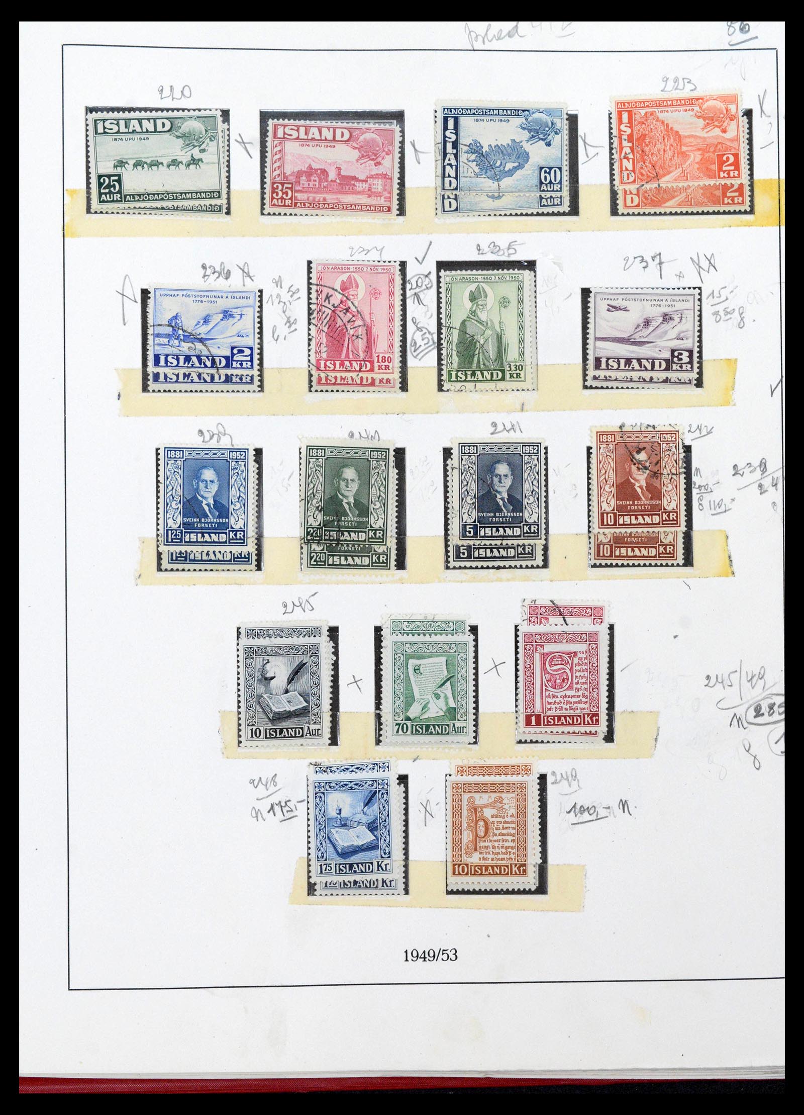39320 0022 - Postzegelverzameling 39320 IJsland 1873-1982.