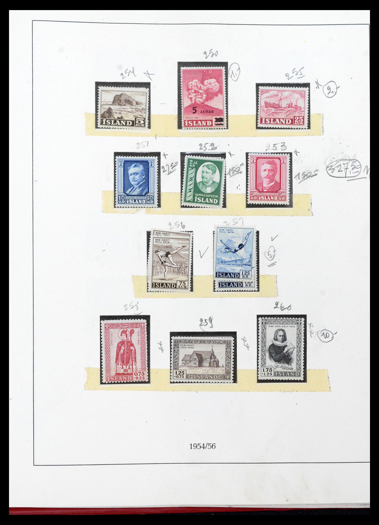 39320 0024 - Postzegelverzameling 39320 IJsland 1873-1982.