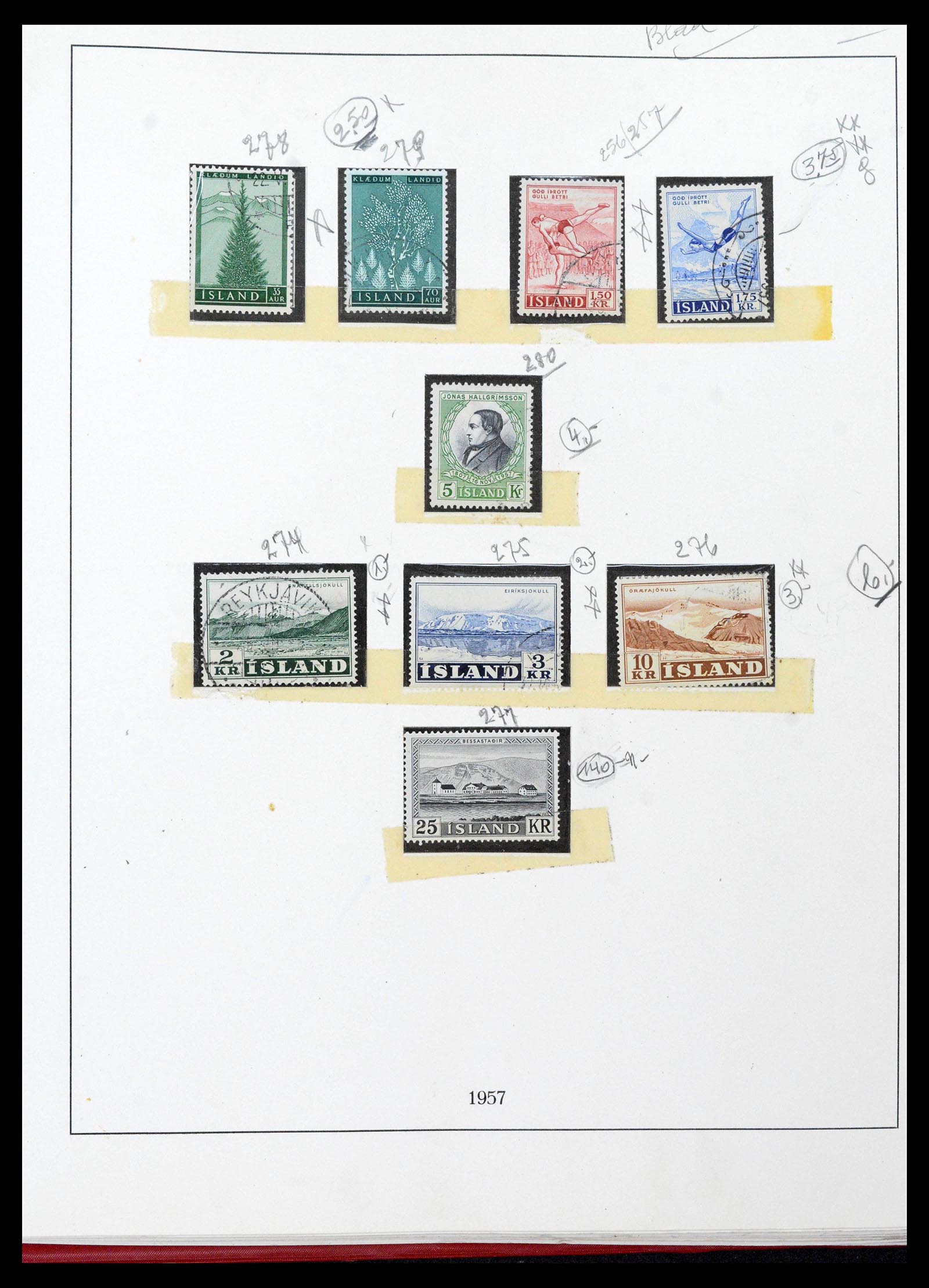 39320 0026 - Postzegelverzameling 39320 IJsland 1873-1982.