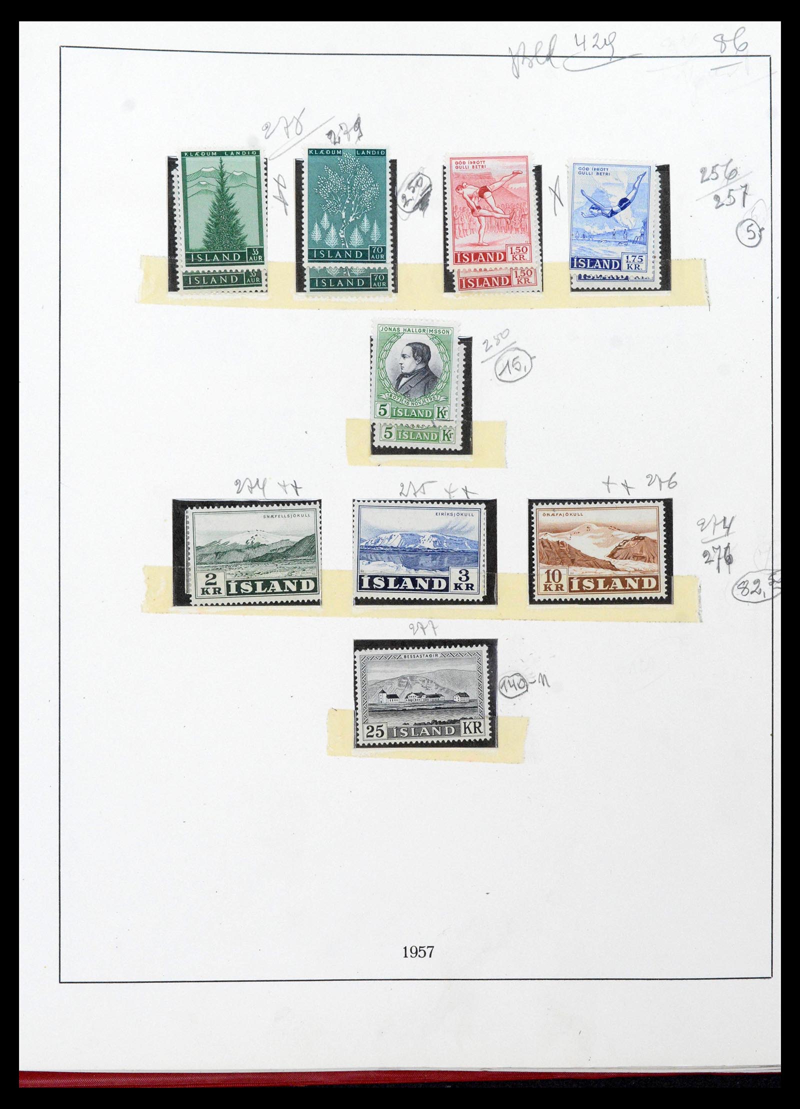 39320 0027 - Postzegelverzameling 39320 IJsland 1873-1982.
