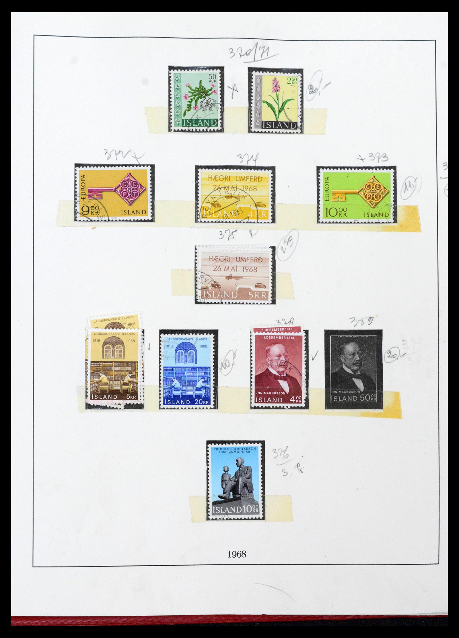 39320 0039 - Postzegelverzameling 39320 IJsland 1873-1982.
