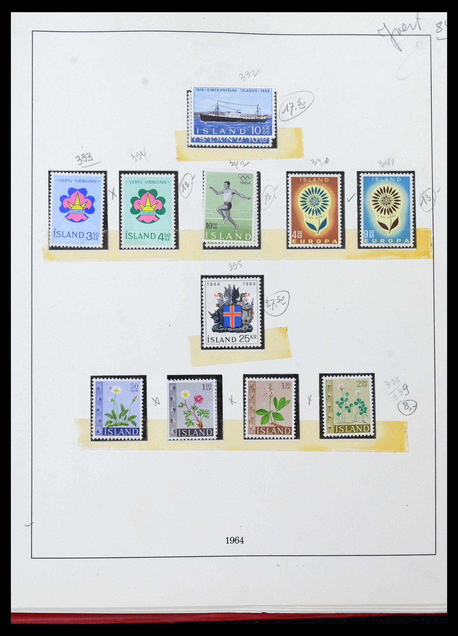 39320 0041 - Postzegelverzameling 39320 IJsland 1873-1982.