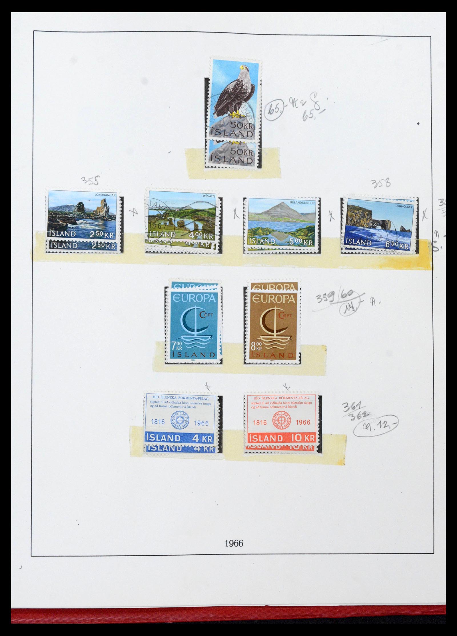 39320 0044 - Postzegelverzameling 39320 IJsland 1873-1982.