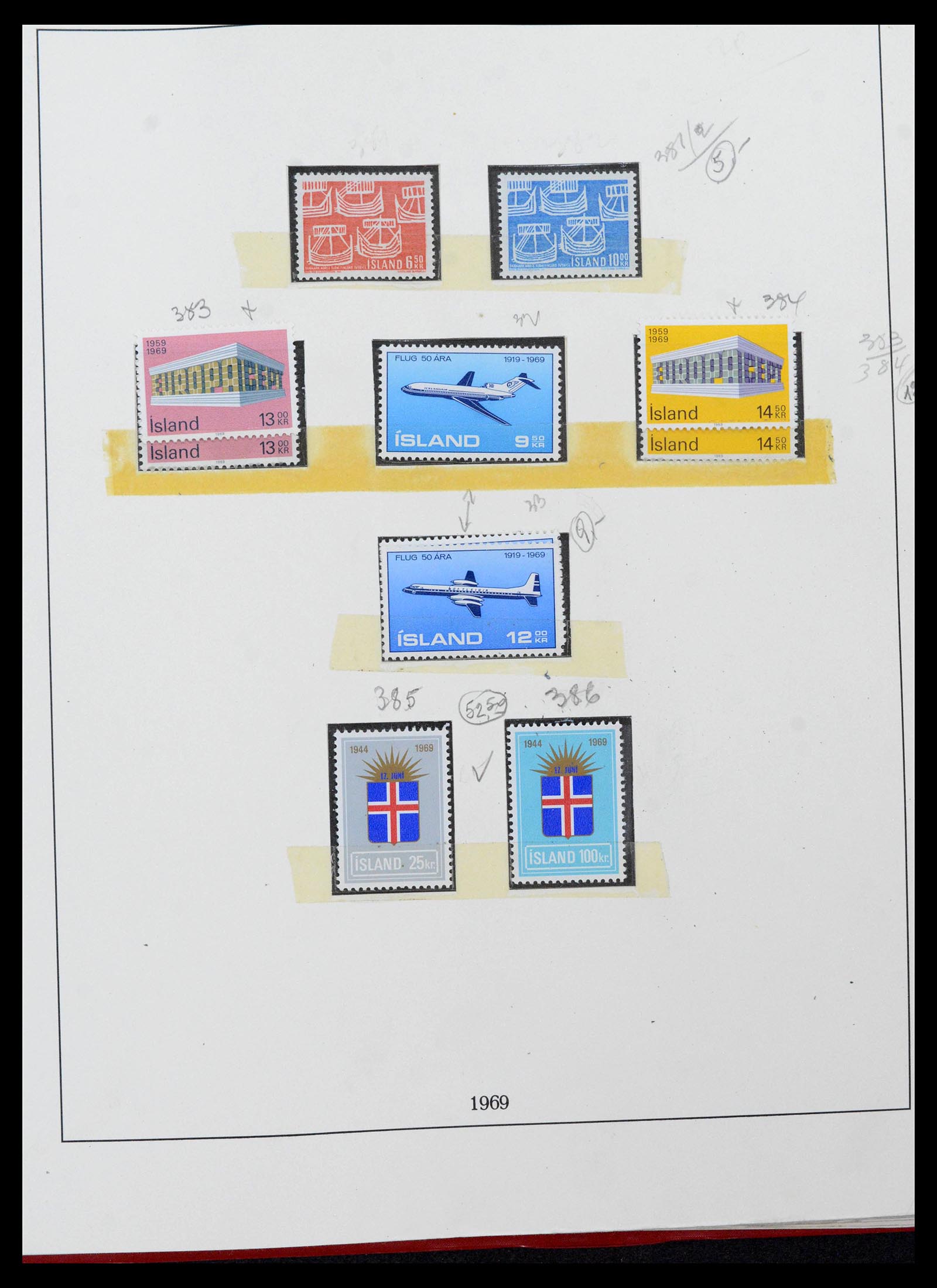39320 0048 - Postzegelverzameling 39320 IJsland 1873-1982.