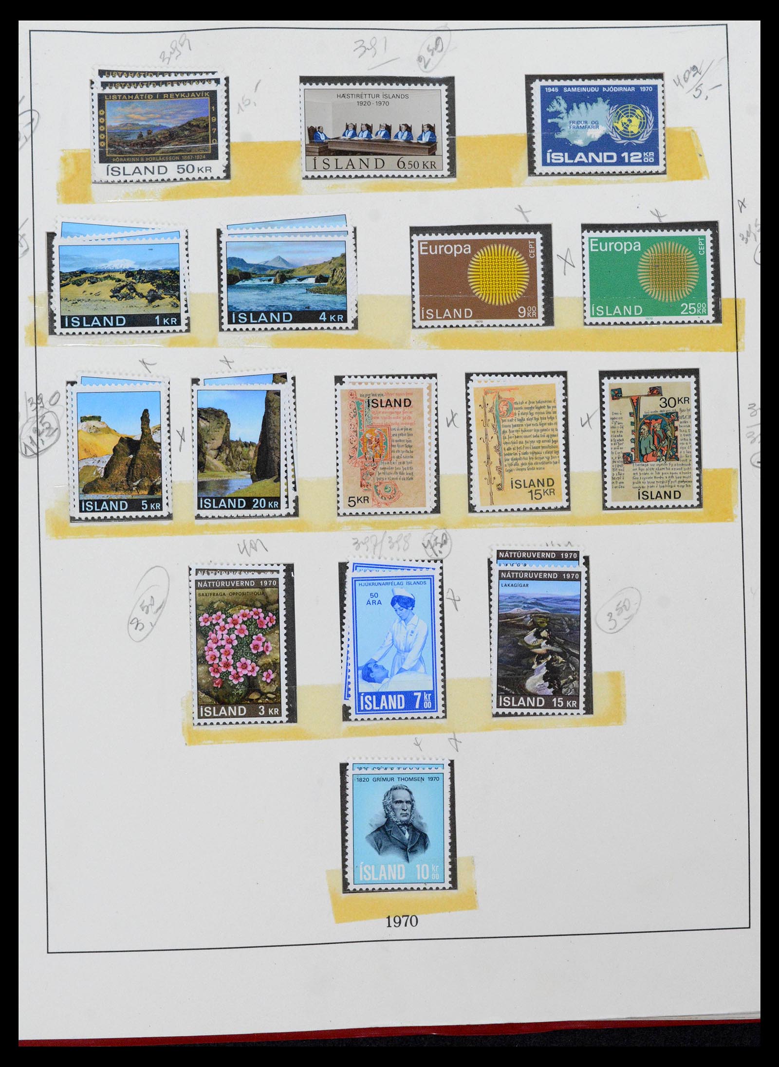 39320 0050 - Postzegelverzameling 39320 IJsland 1873-1982.