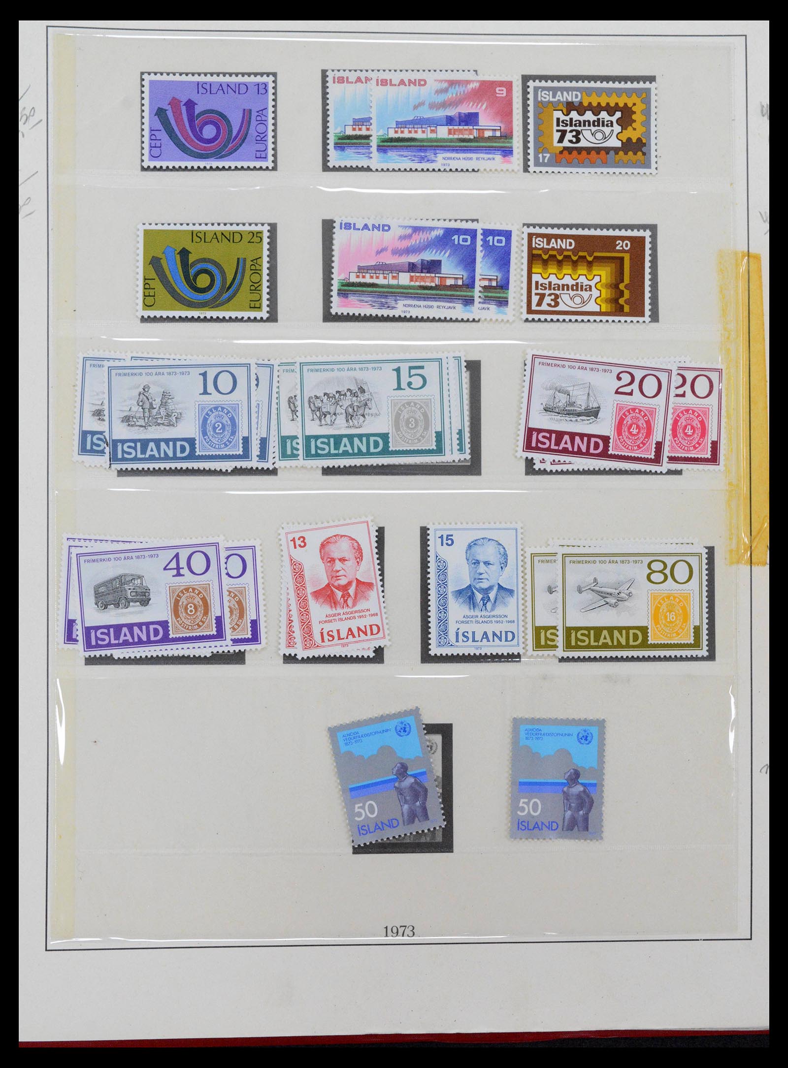 39320 0056 - Postzegelverzameling 39320 IJsland 1873-1982.