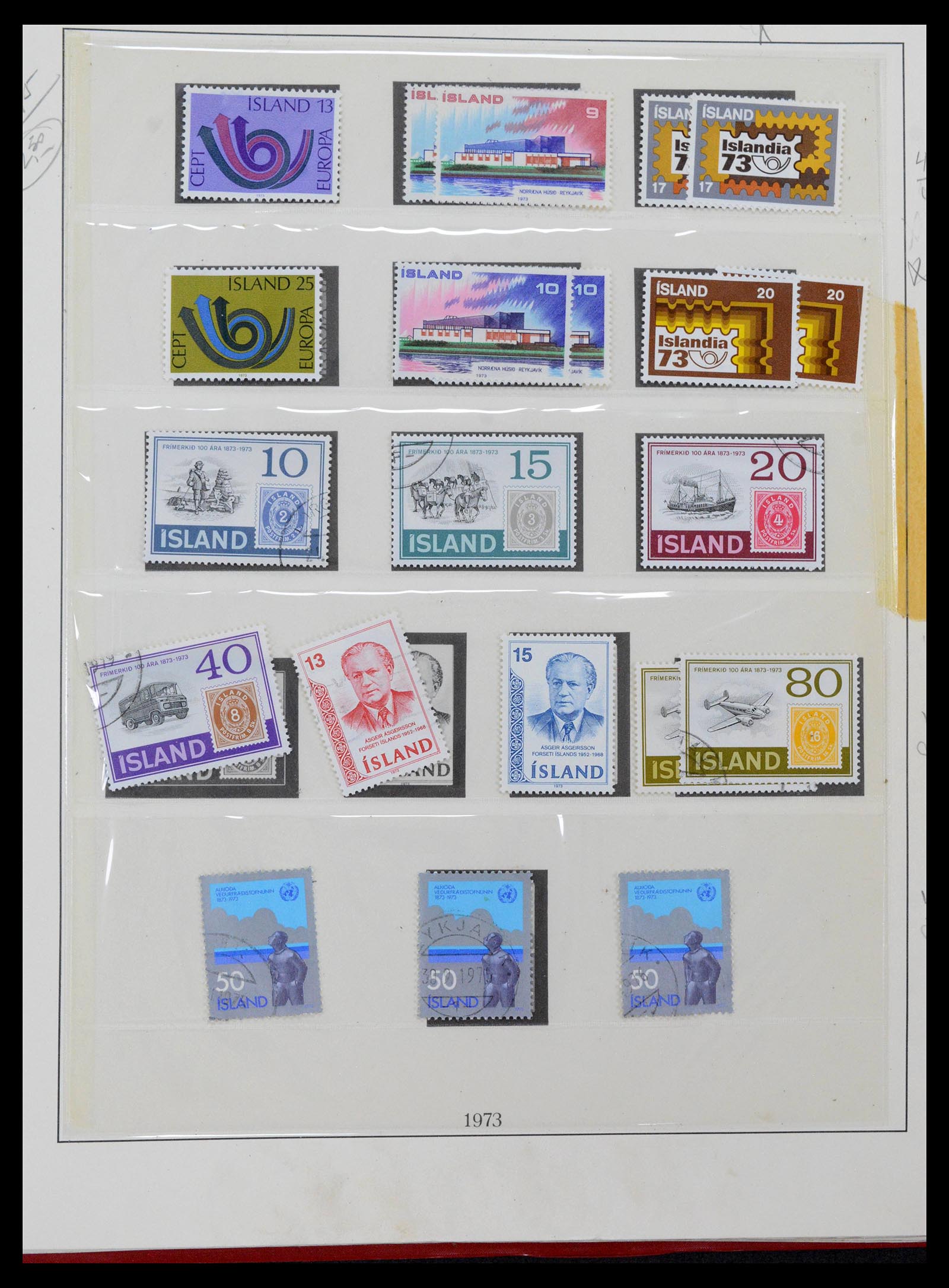 39320 0057 - Postzegelverzameling 39320 IJsland 1873-1982.