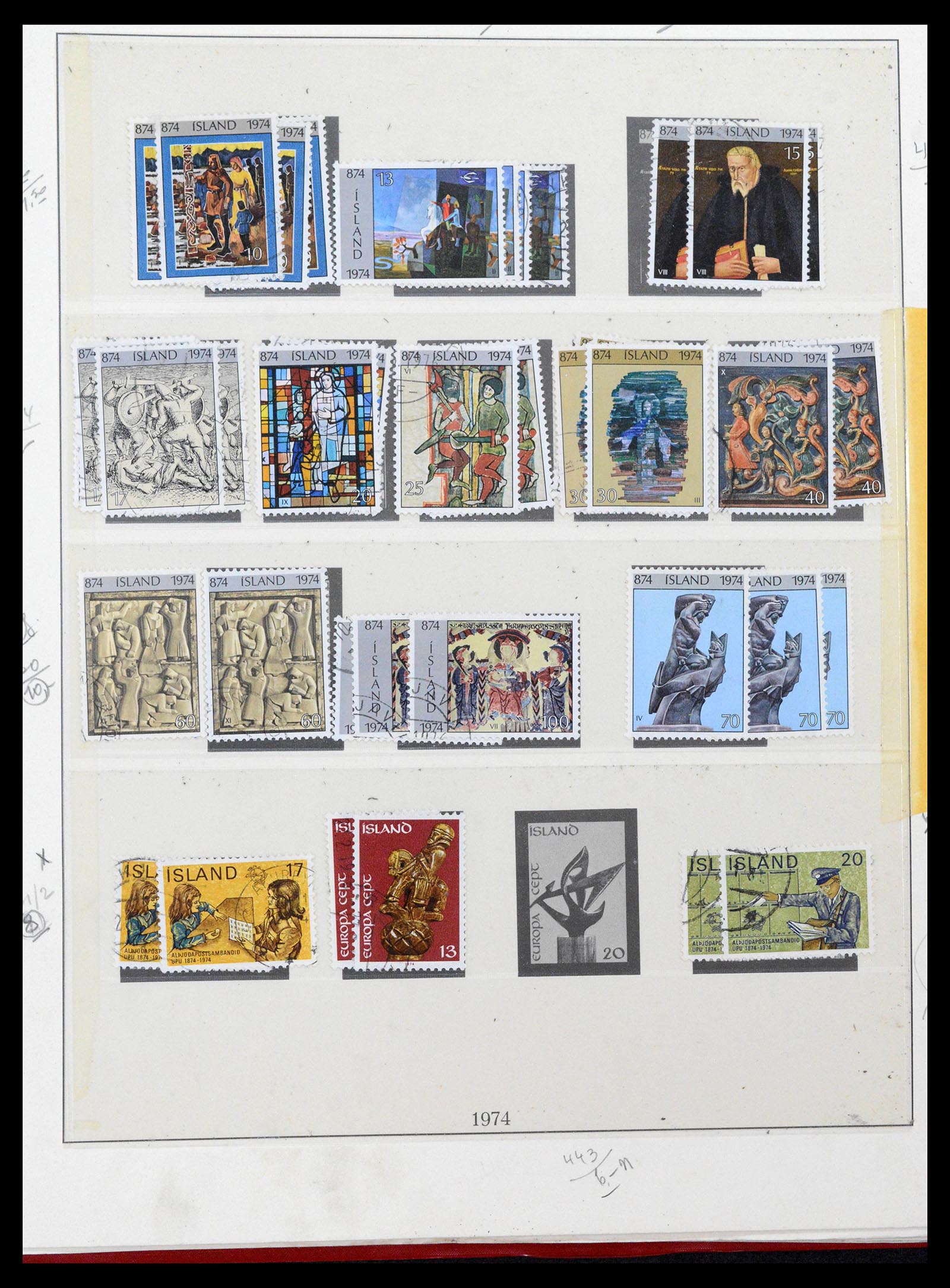 39320 0058 - Postzegelverzameling 39320 IJsland 1873-1982.