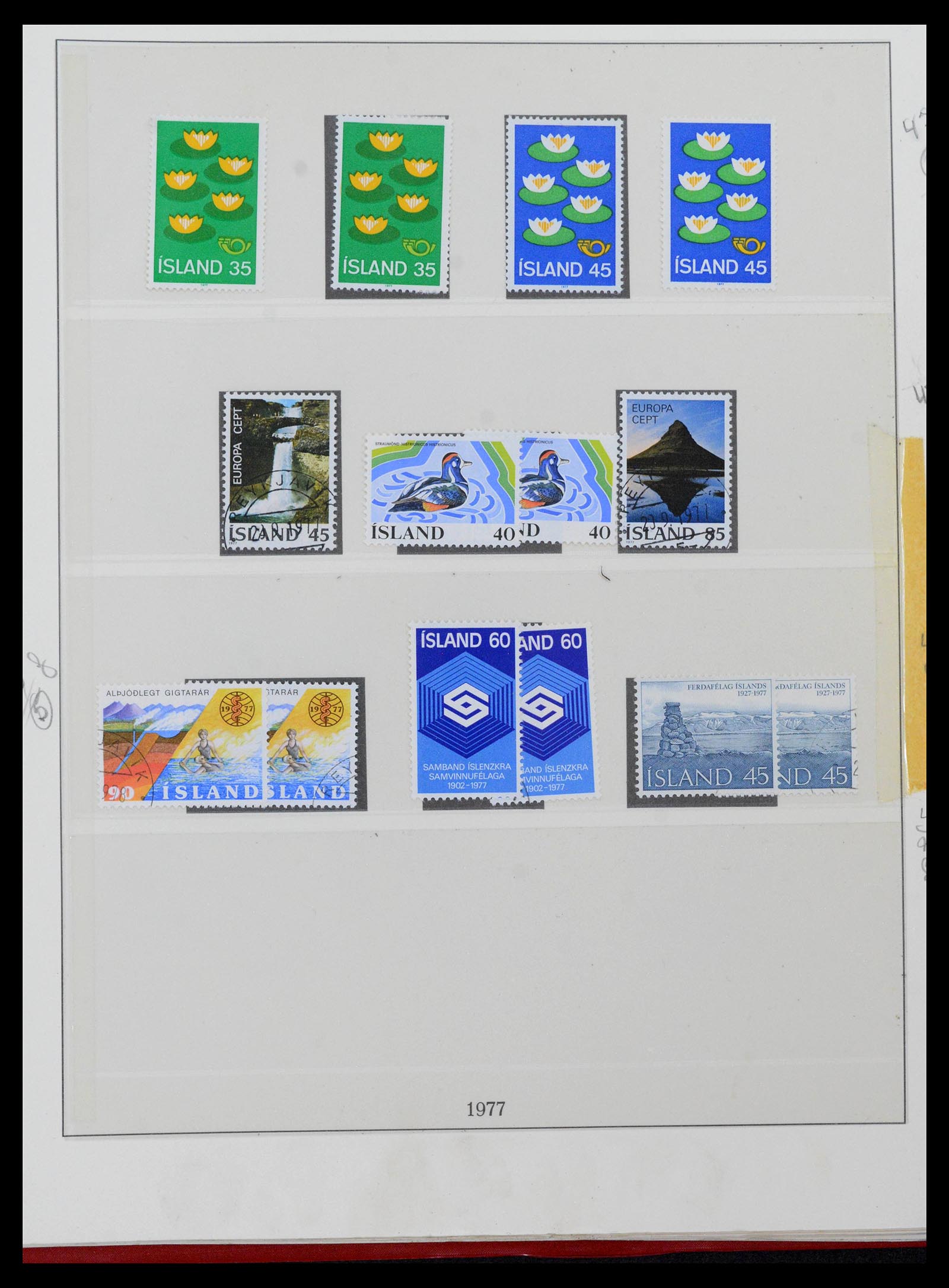 39320 0062 - Stamp collection 39320 Iceland 1873-1982.