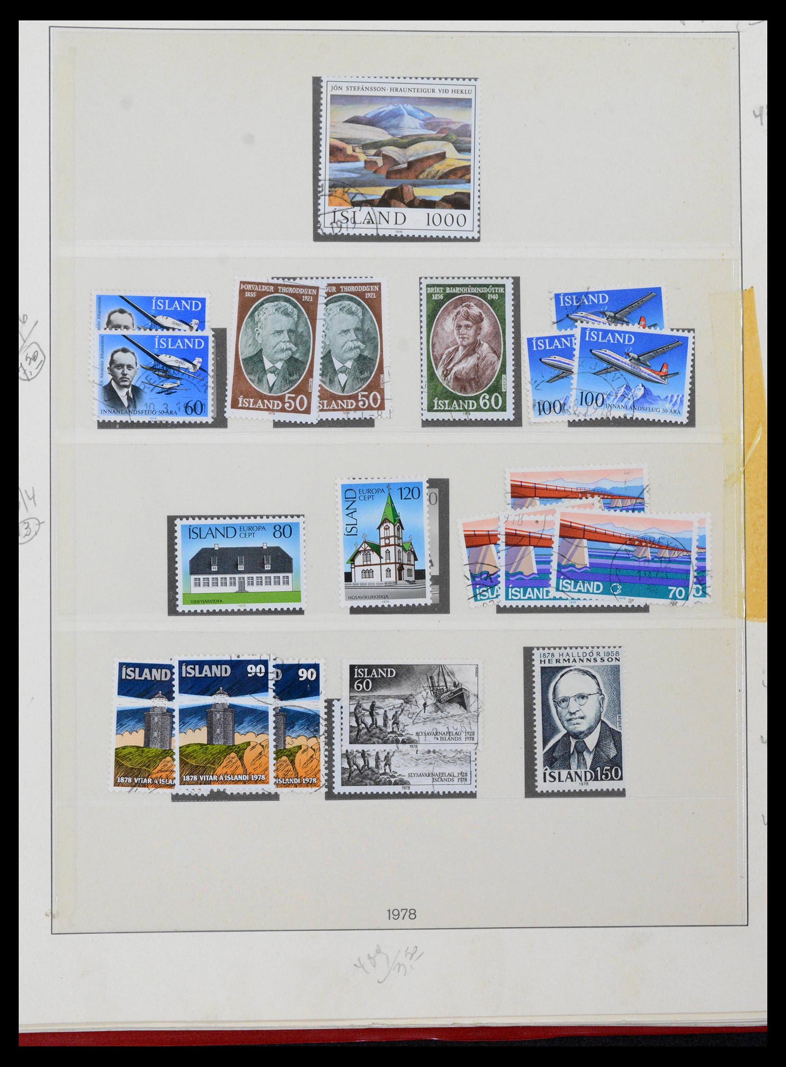 39320 0064 - Postzegelverzameling 39320 IJsland 1873-1982.