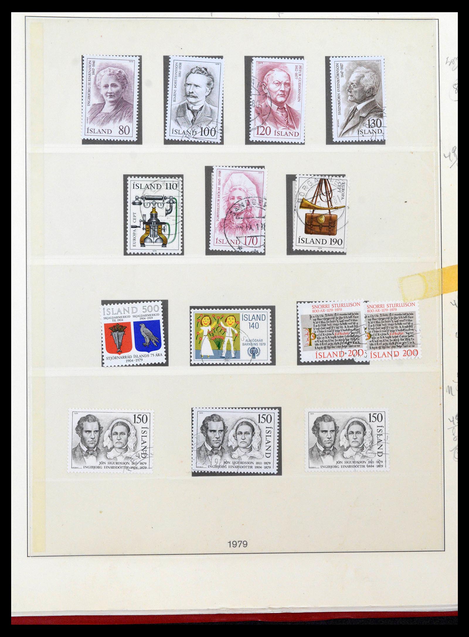 39320 0065 - Postzegelverzameling 39320 IJsland 1873-1982.