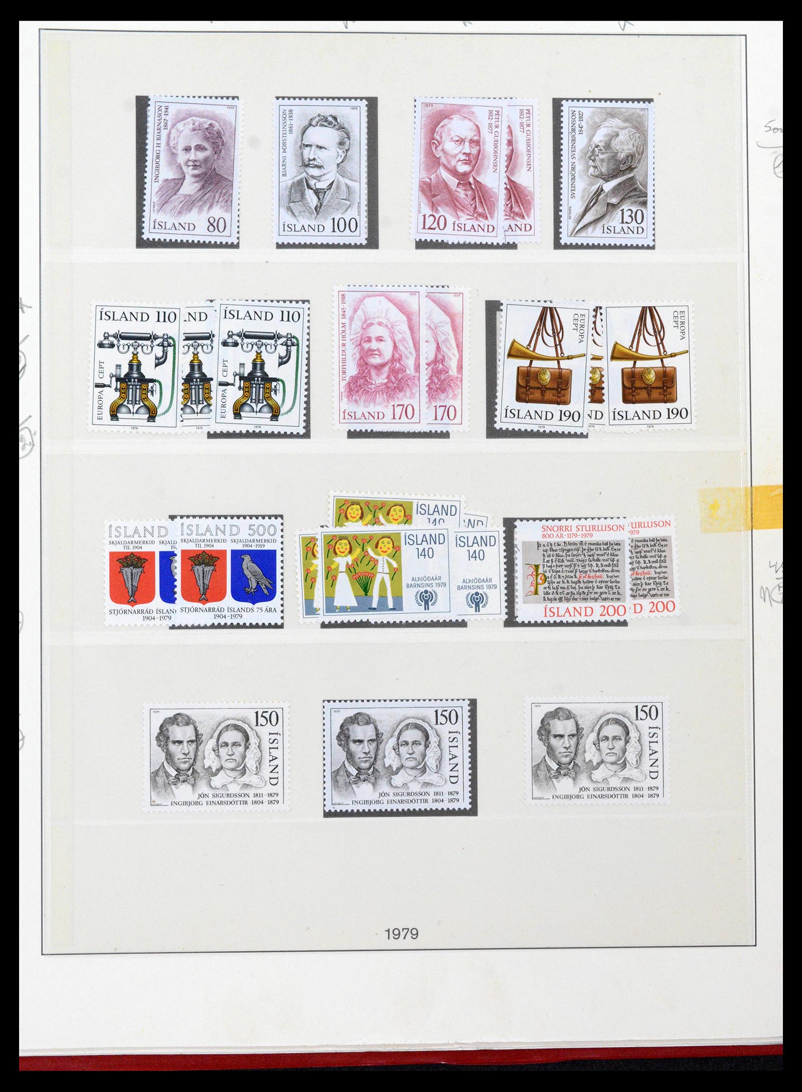 39320 0066 - Postzegelverzameling 39320 IJsland 1873-1982.