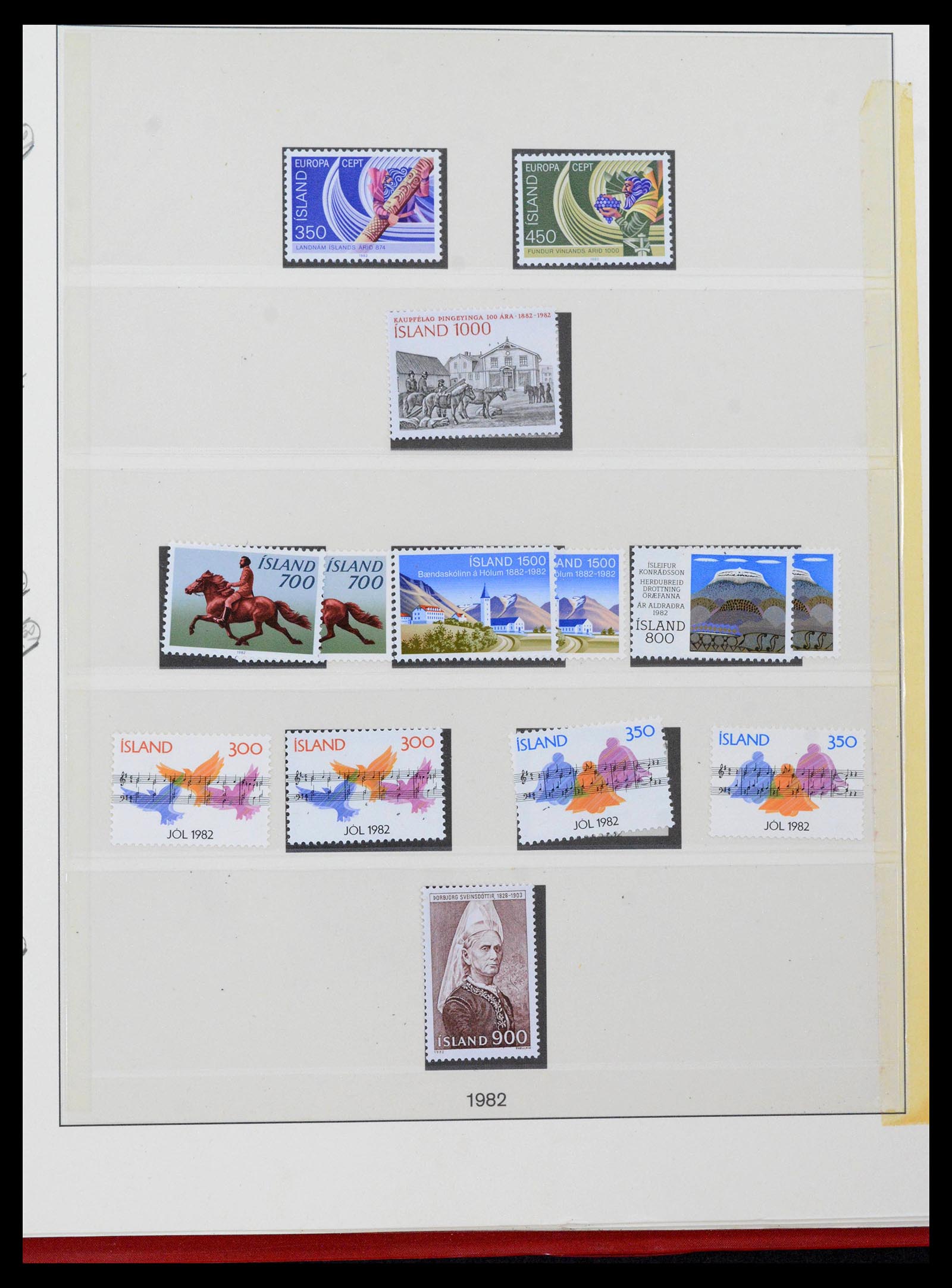39320 0070 - Stamp collection 39320 Iceland 1873-1982.