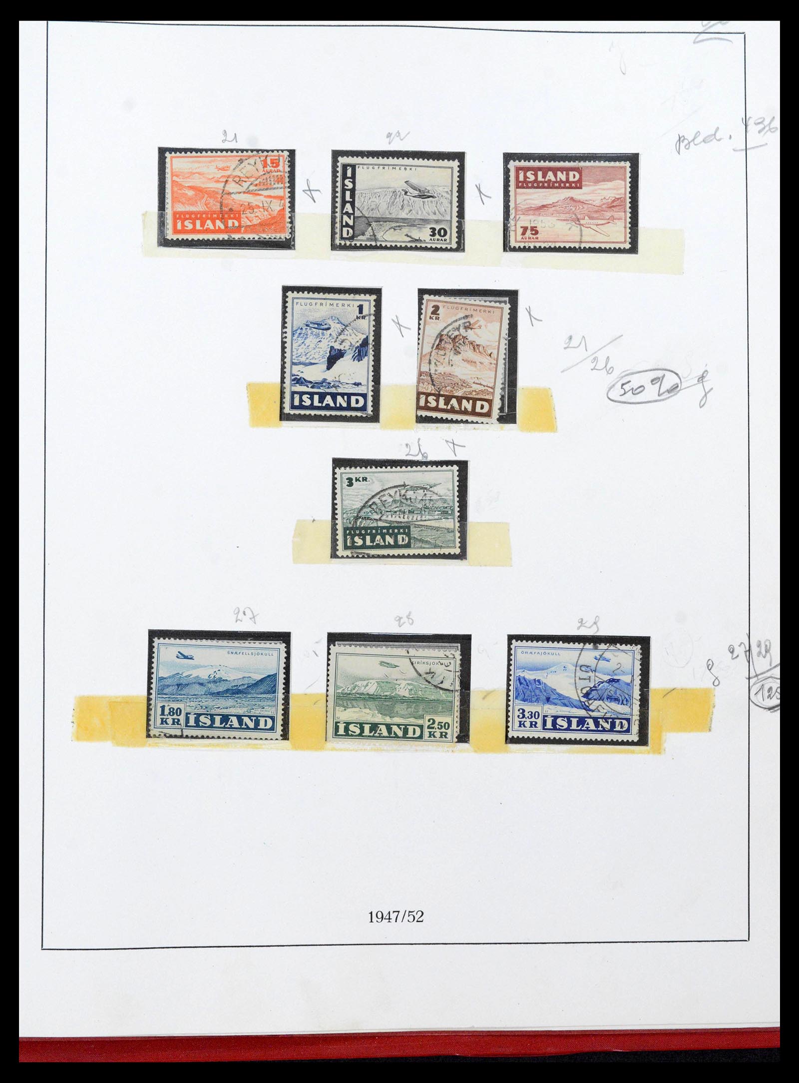 39320 0075 - Postzegelverzameling 39320 IJsland 1873-1982.