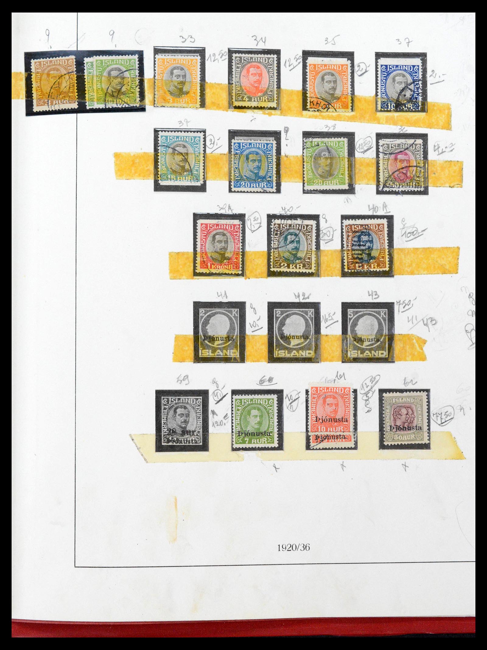 39320 0078 - Postzegelverzameling 39320 IJsland 1873-1982.