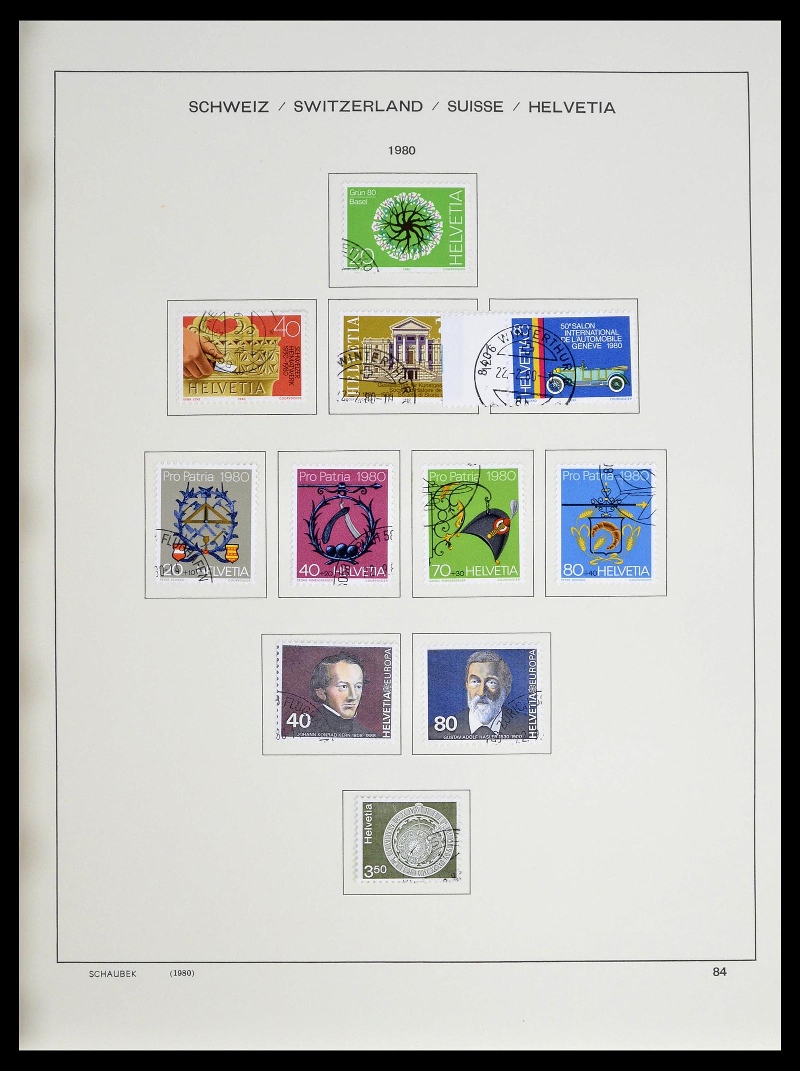 39322 0001 - Stamp collection 39322 Switzerland 1980-2011.