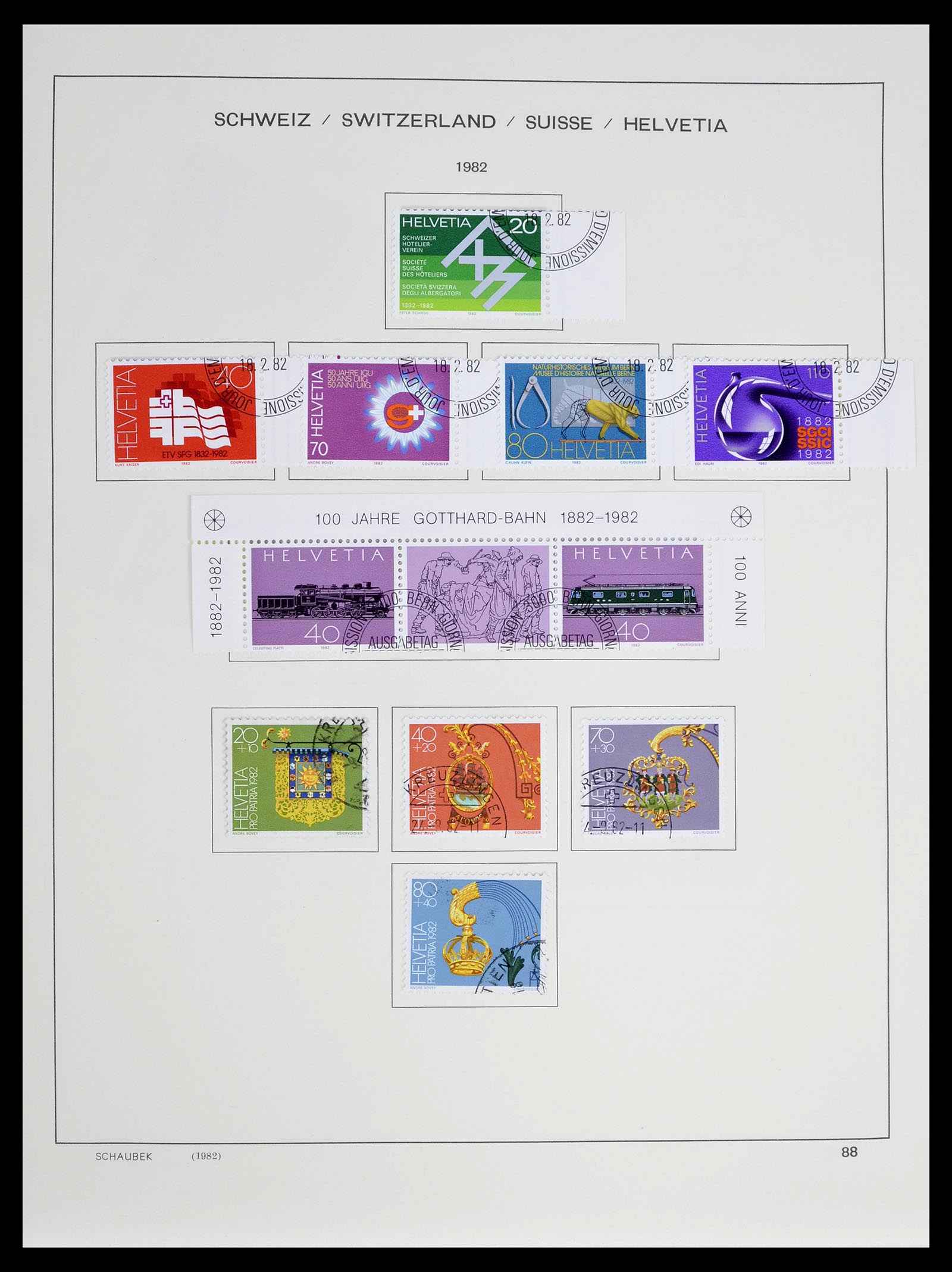 39322 0006 - Stamp collection 39322 Switzerland 1980-2011.