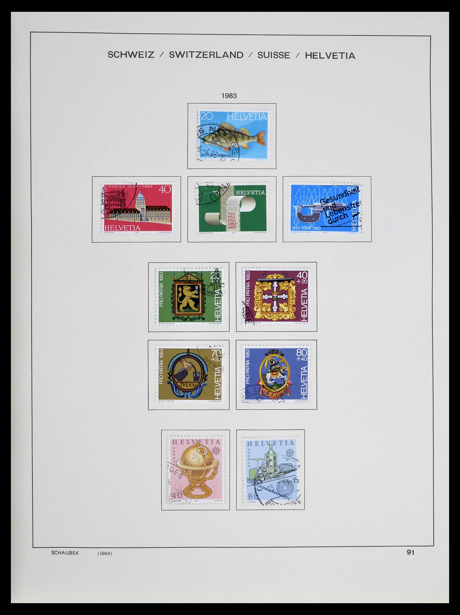 39322 0010 - Stamp collection 39322 Switzerland 1980-2011.