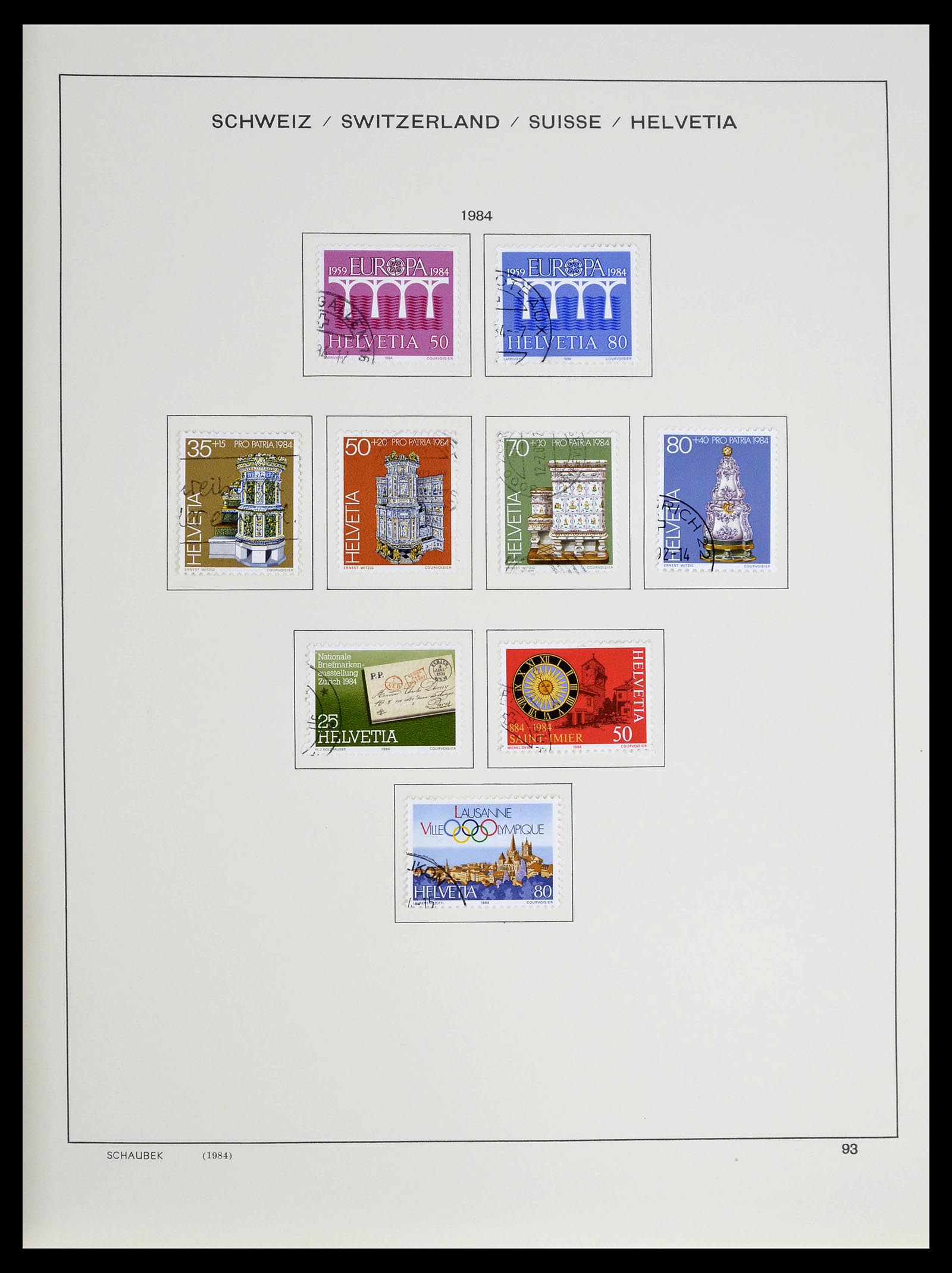 39322 0012 - Stamp collection 39322 Switzerland 1980-2011.