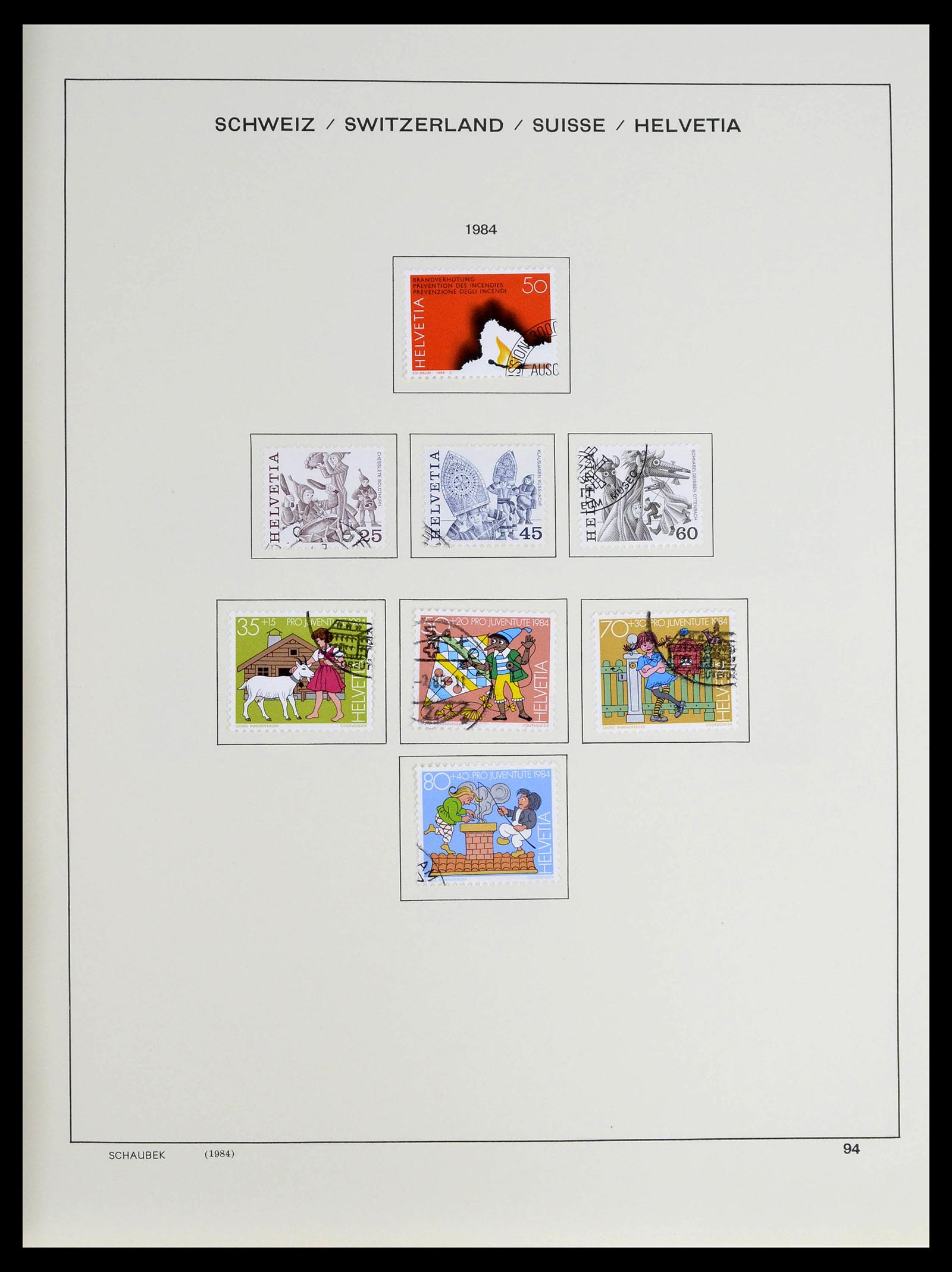 39322 0013 - Stamp collection 39322 Switzerland 1980-2011.