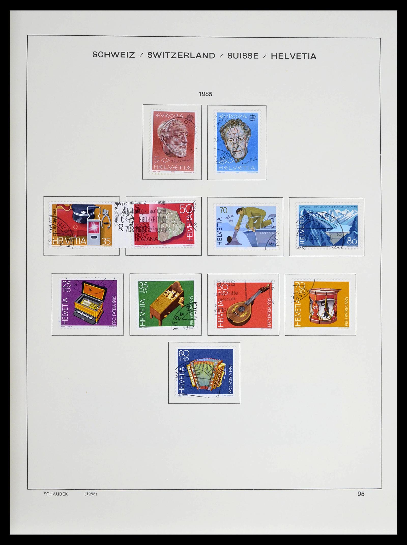 39322 0014 - Stamp collection 39322 Switzerland 1980-2011.