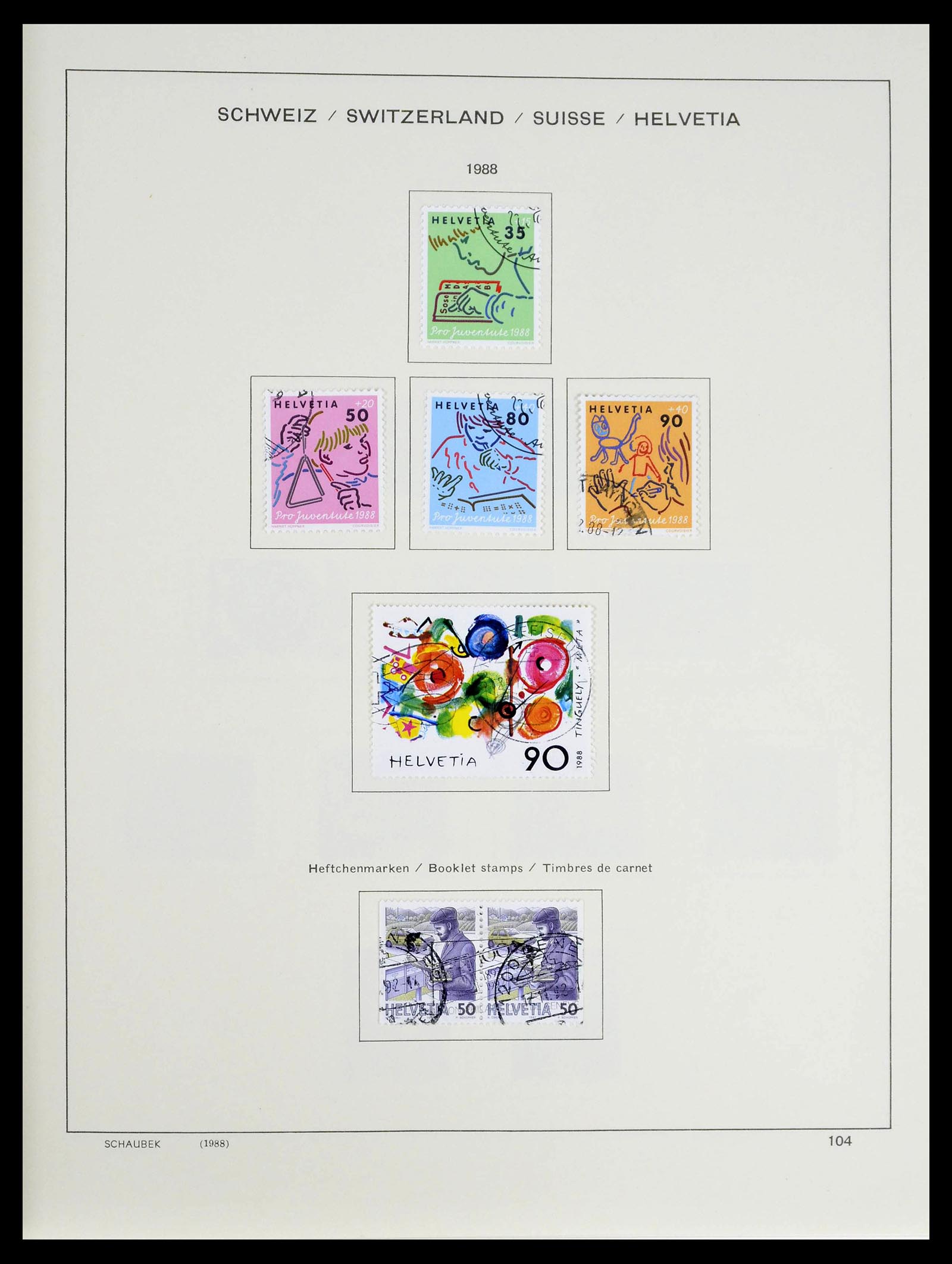 39322 0025 - Stamp collection 39322 Switzerland 1980-2011.