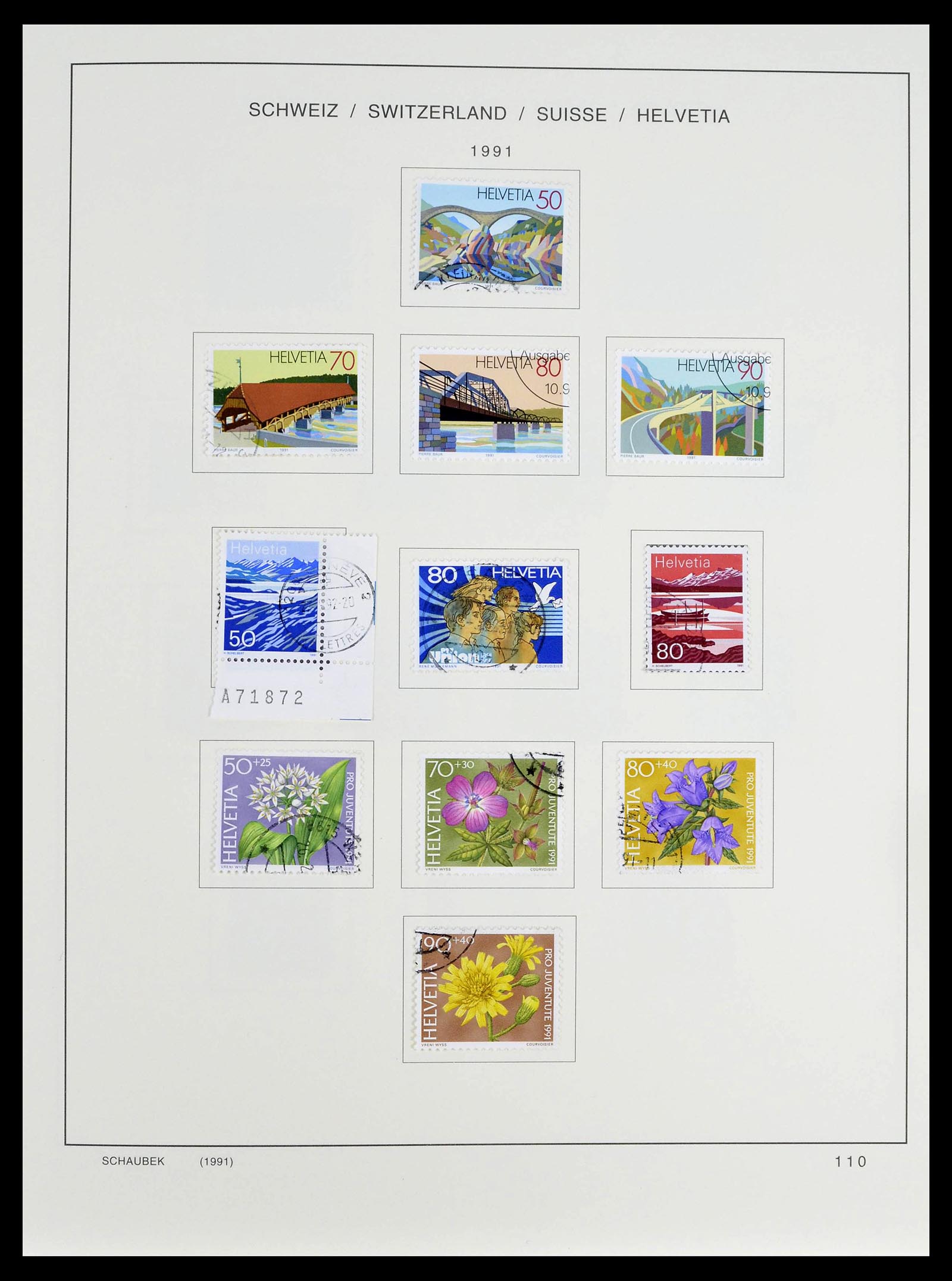 39322 0032 - Stamp collection 39322 Switzerland 1980-2011.