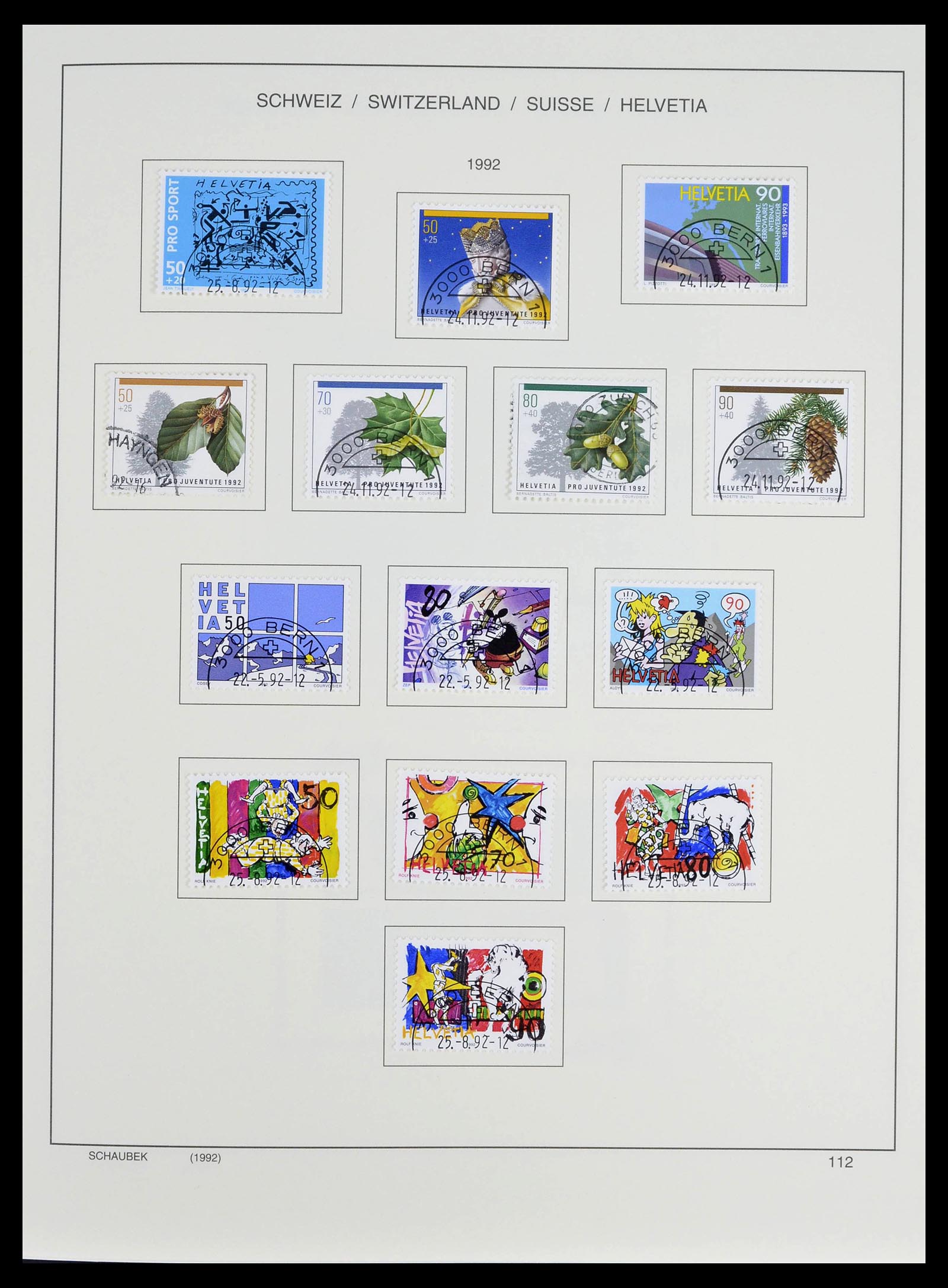 39322 0034 - Stamp collection 39322 Switzerland 1980-2011.