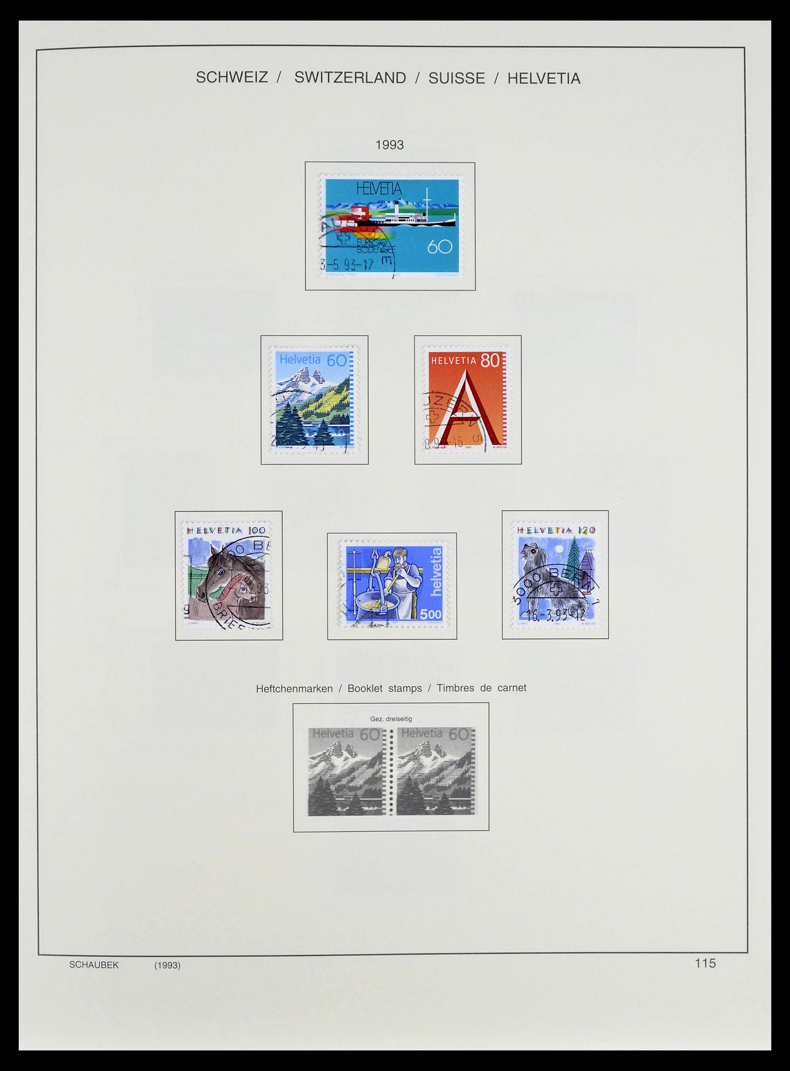 39322 0038 - Stamp collection 39322 Switzerland 1980-2011.