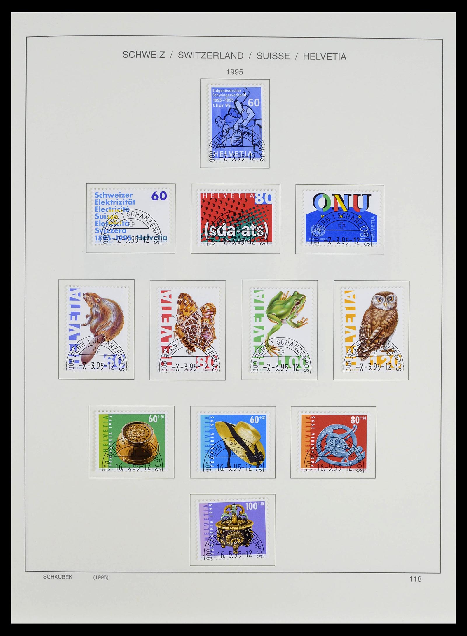 39322 0041 - Stamp collection 39322 Switzerland 1980-2011.
