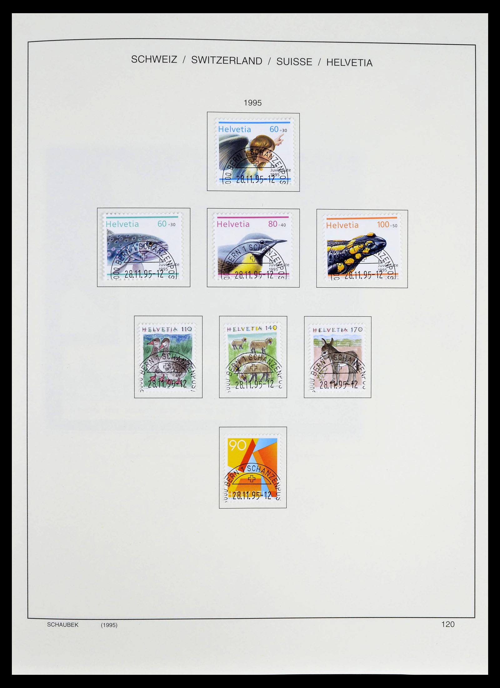 39322 0043 - Stamp collection 39322 Switzerland 1980-2011.