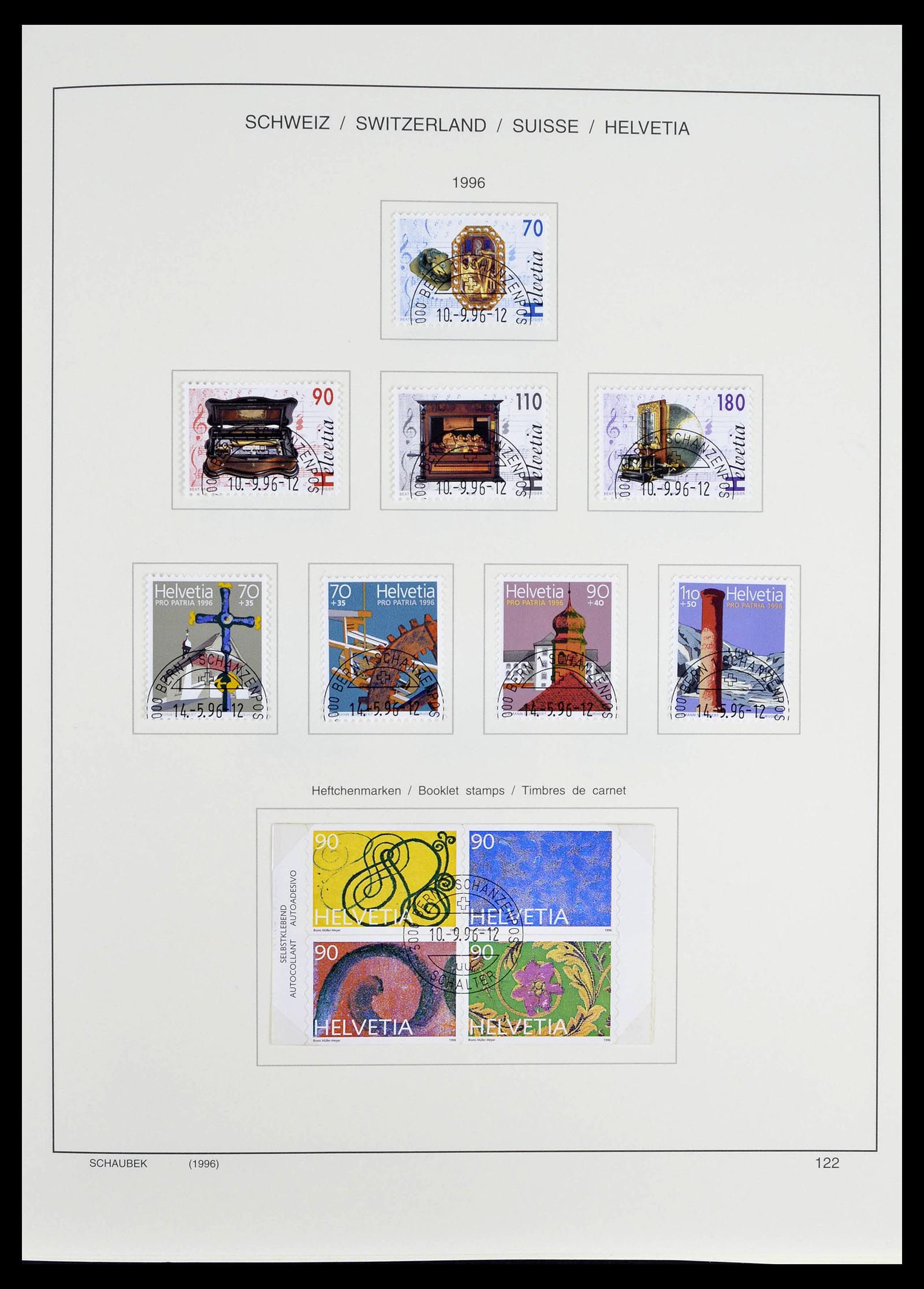 39322 0046 - Stamp collection 39322 Switzerland 1980-2011.