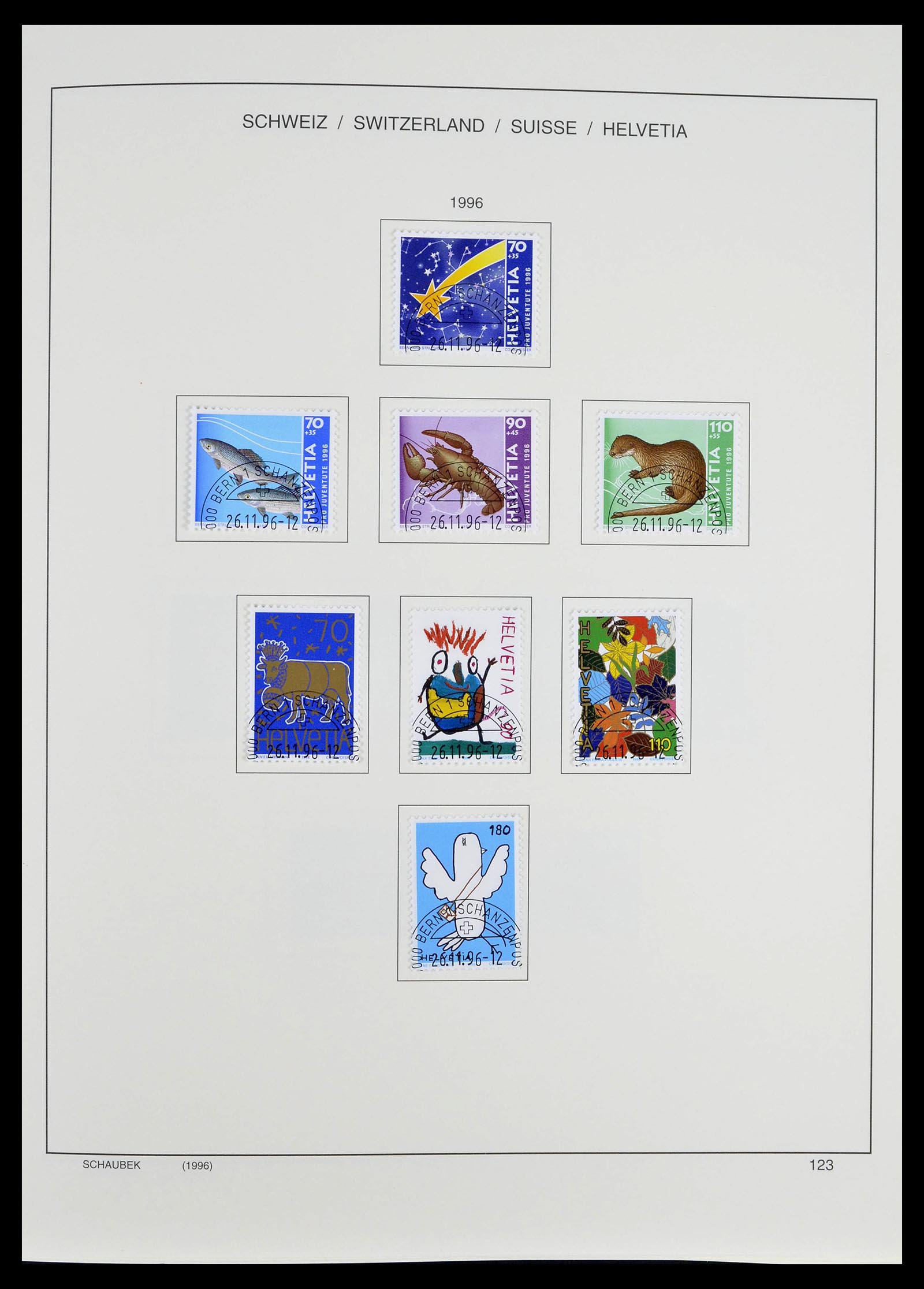 39322 0047 - Stamp collection 39322 Switzerland 1980-2011.
