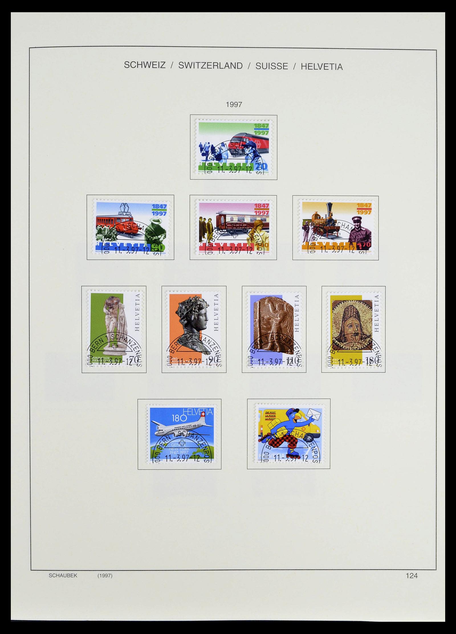 39322 0048 - Stamp collection 39322 Switzerland 1980-2011.
