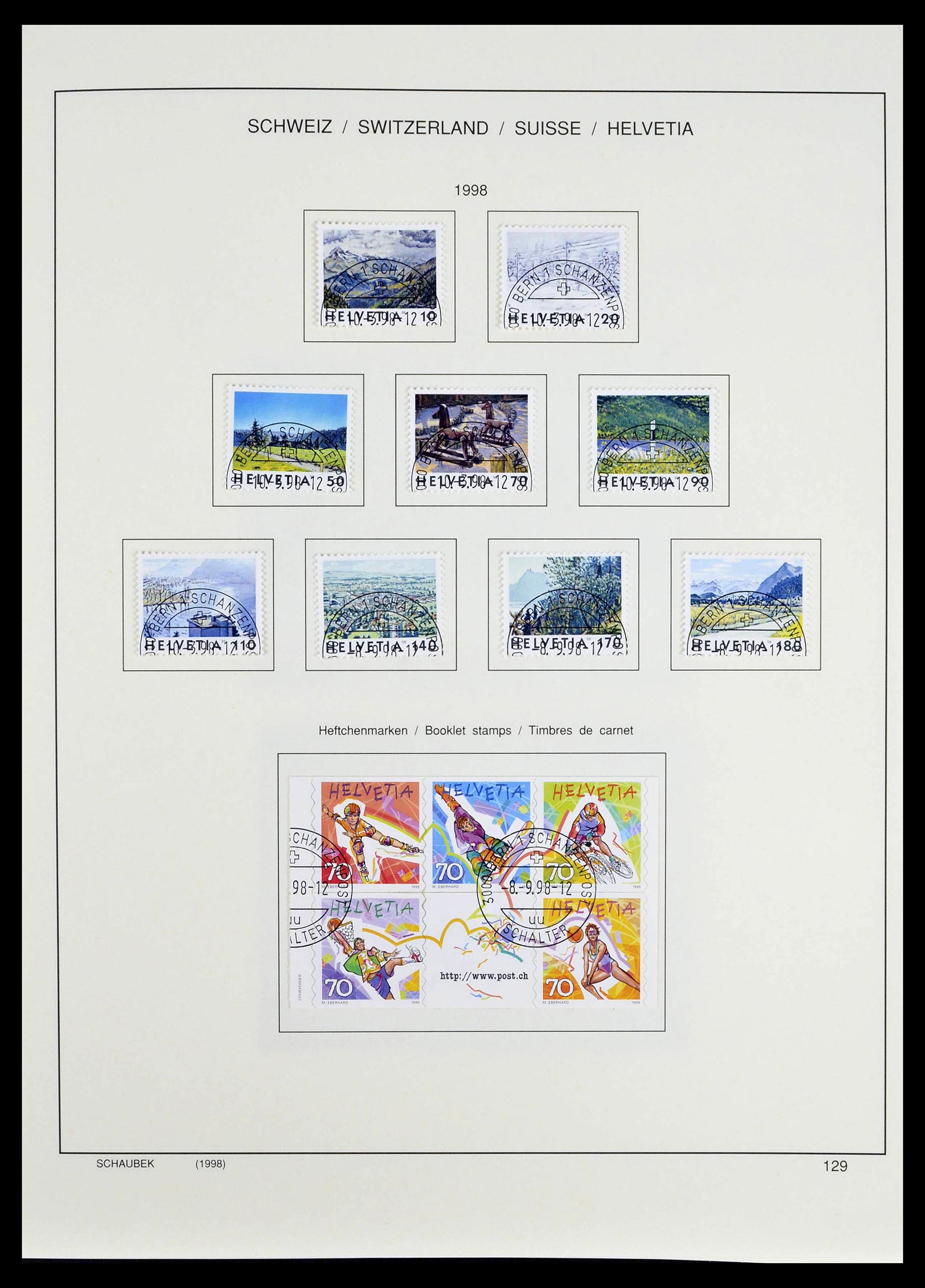 39322 0053 - Stamp collection 39322 Switzerland 1980-2011.