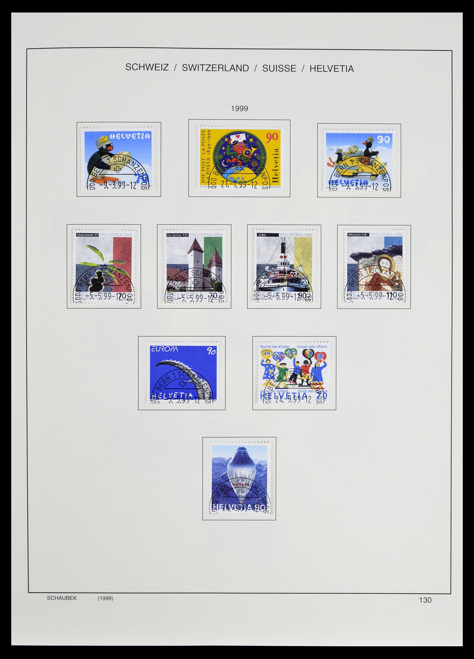 39322 0055 - Stamp collection 39322 Switzerland 1980-2011.