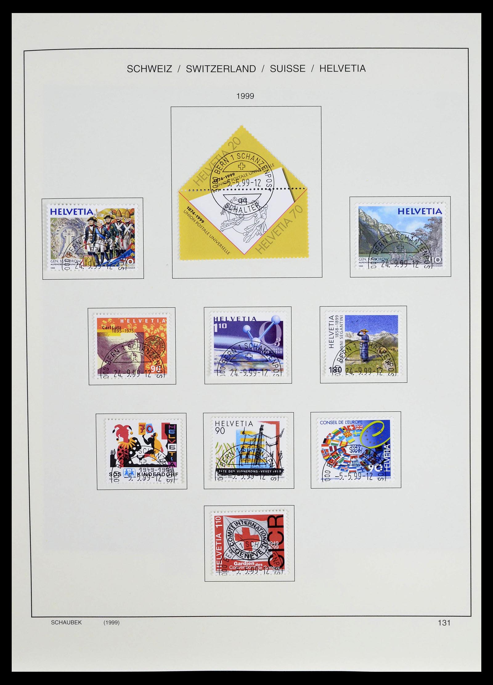 39322 0056 - Stamp collection 39322 Switzerland 1980-2011.