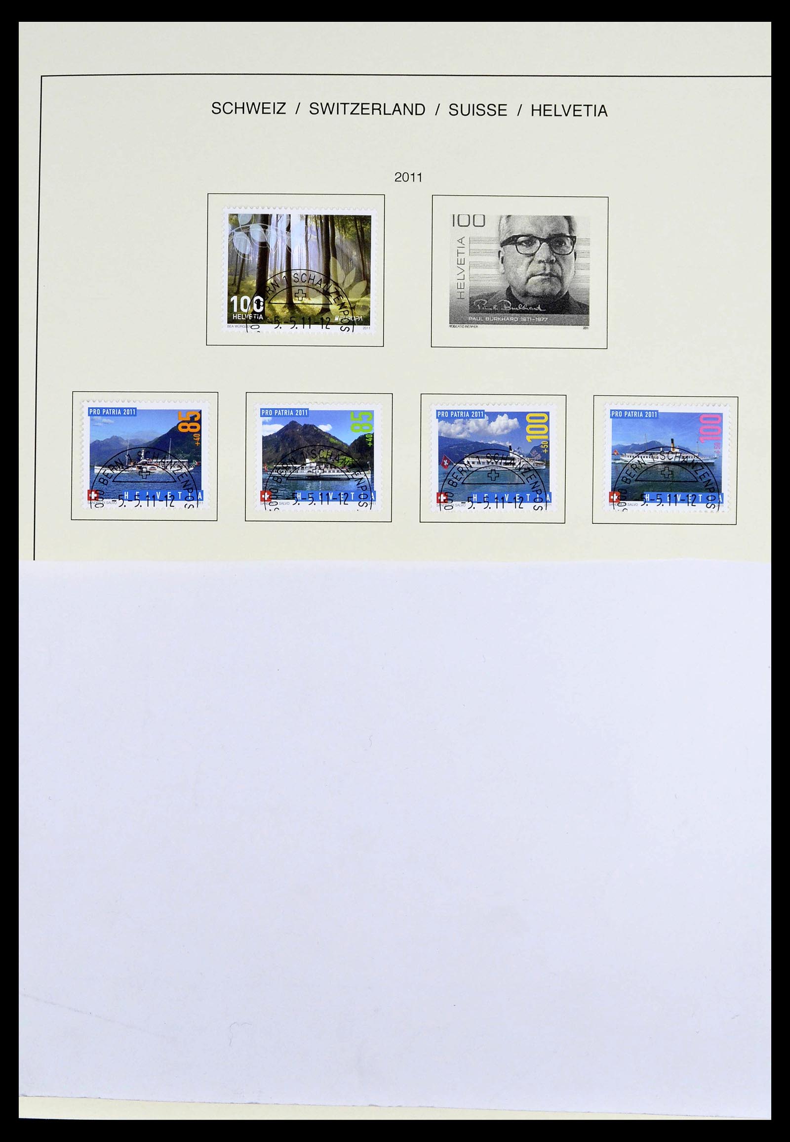 39322 0123 - Stamp collection 39322 Switzerland 1980-2011.