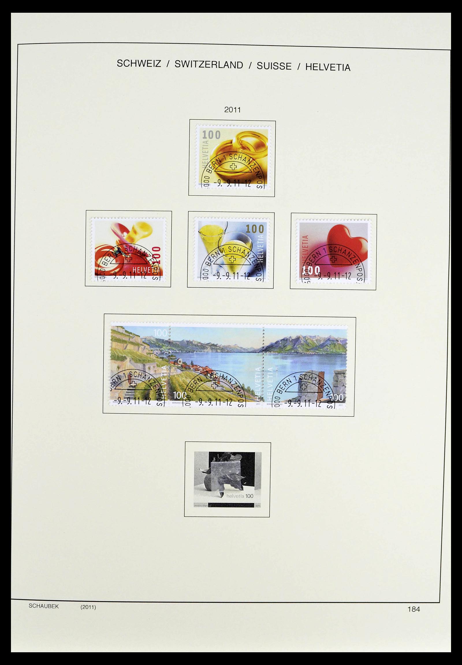 39322 0124 - Stamp collection 39322 Switzerland 1980-2011.